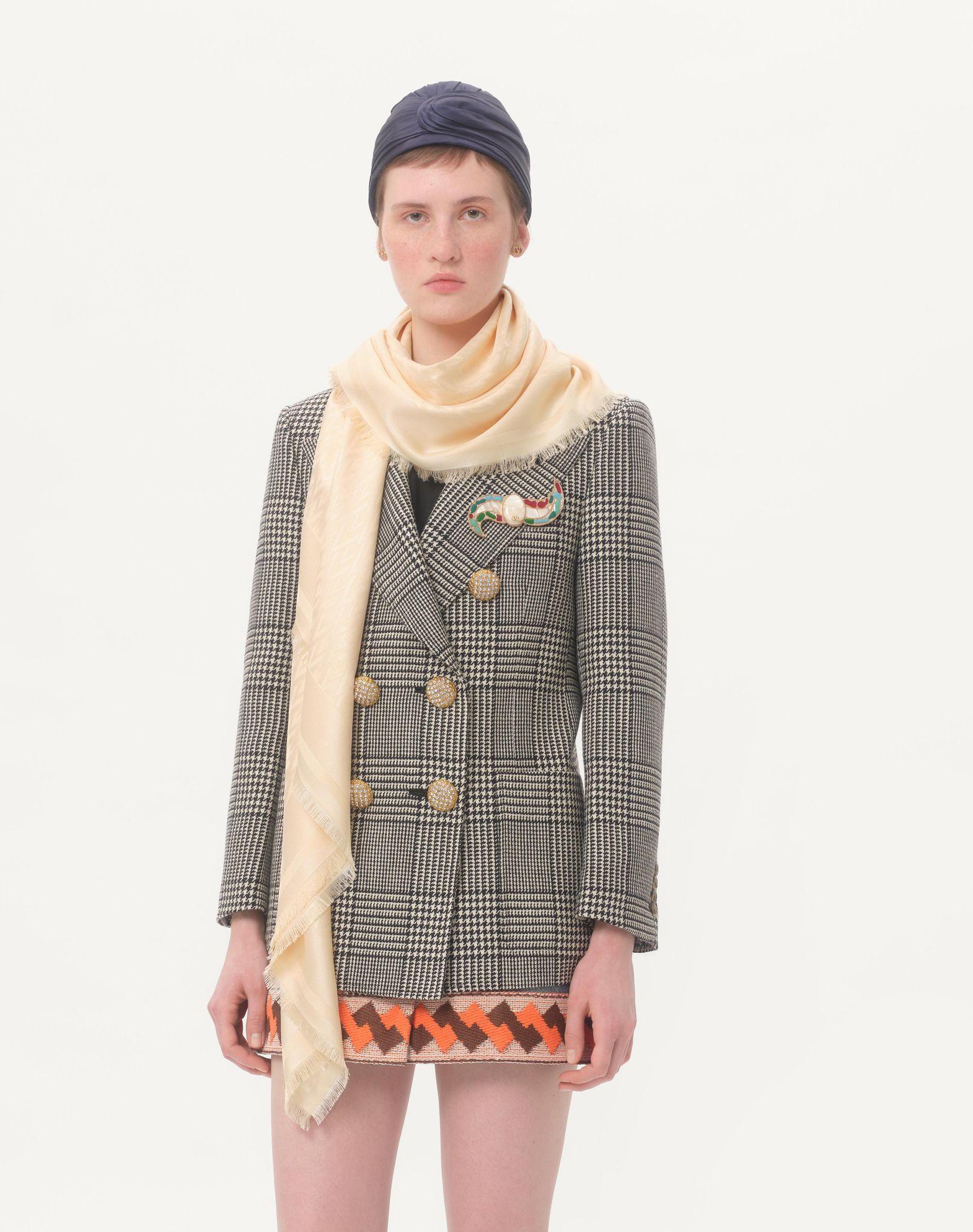 Toute La V Wool And Silk Shawl  Product Image