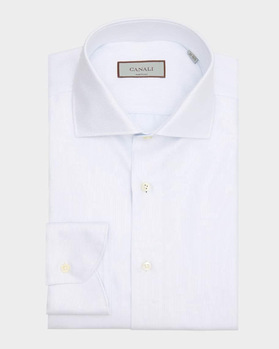 Men's Cotton Micro-Structure Dress Shirt Product Image