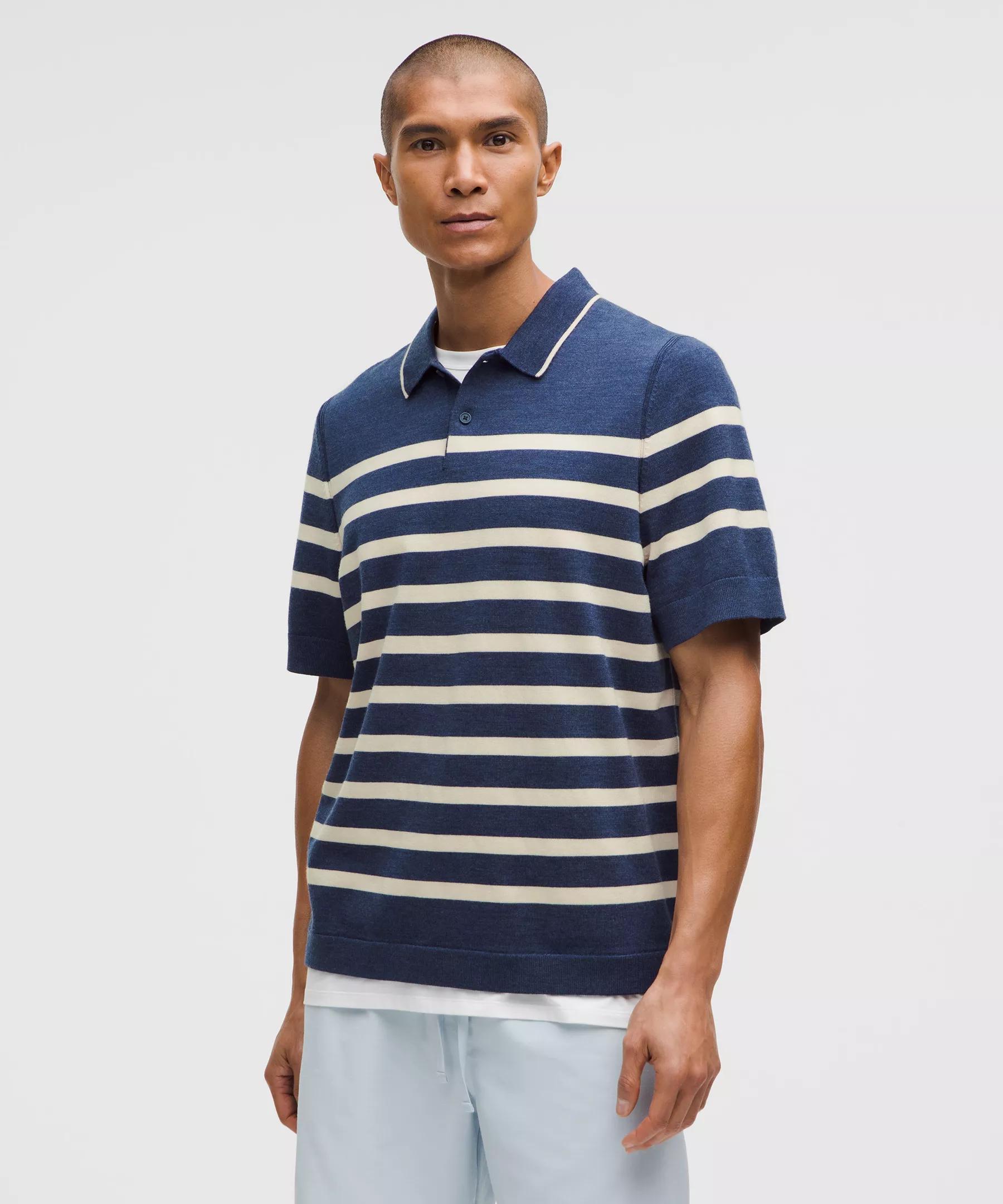 New Venture Short-Sleeve Knit Polo Shirt Product Image