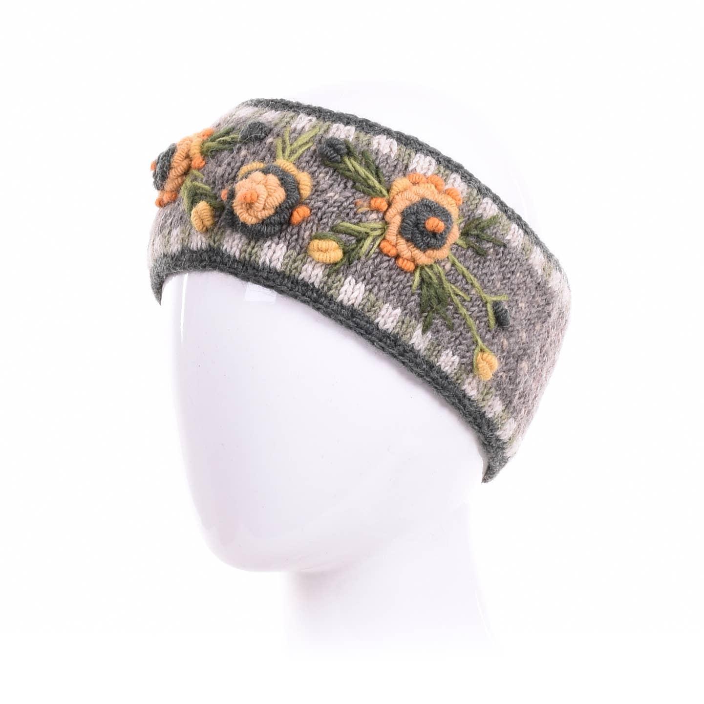 Aubrey  - women's wool knit headband: Quarry Product Image