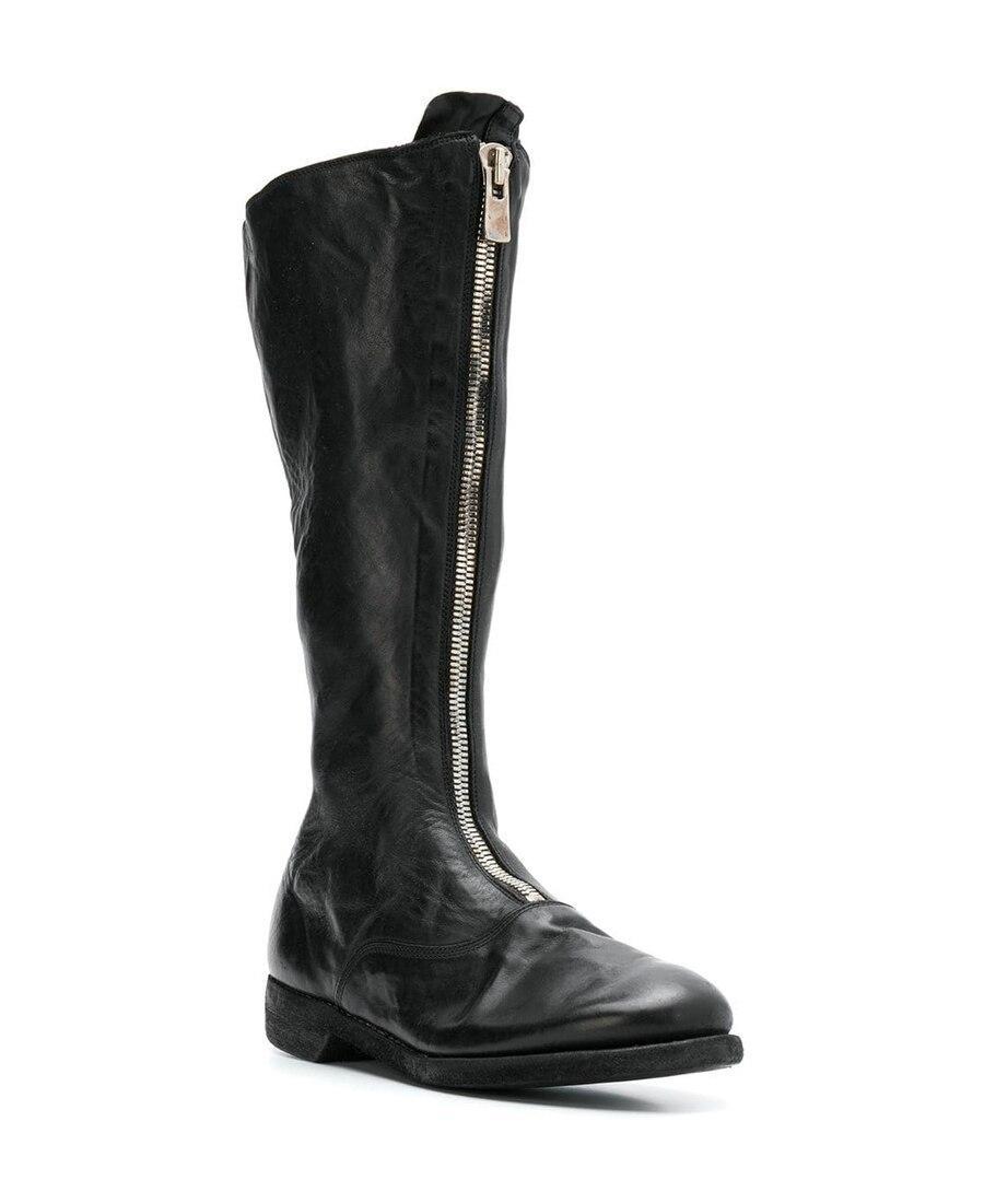 GUIDI 410 Zipper Boots In Black Product Image