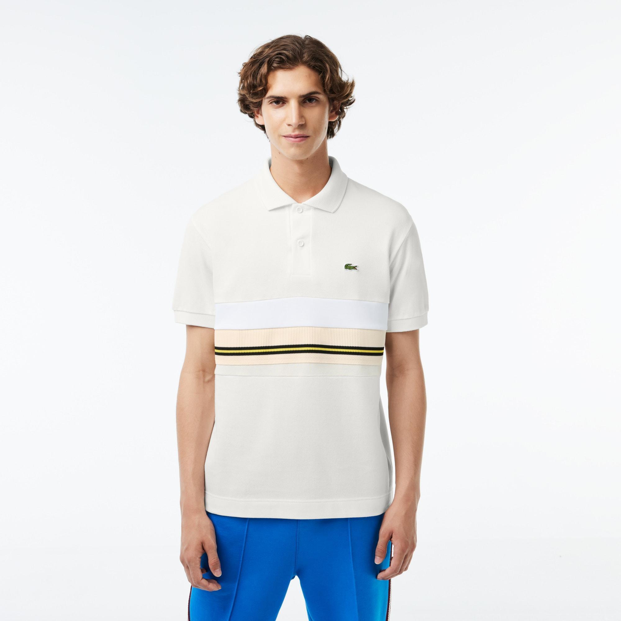 French Made Contrast Stripe Polo Shirt Product Image