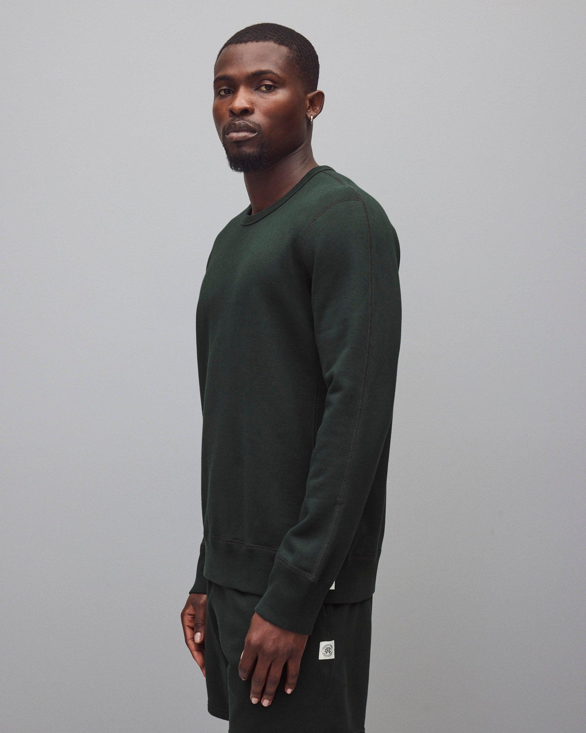 Midweight Terry Slim Crewneck - Vault Male Product Image