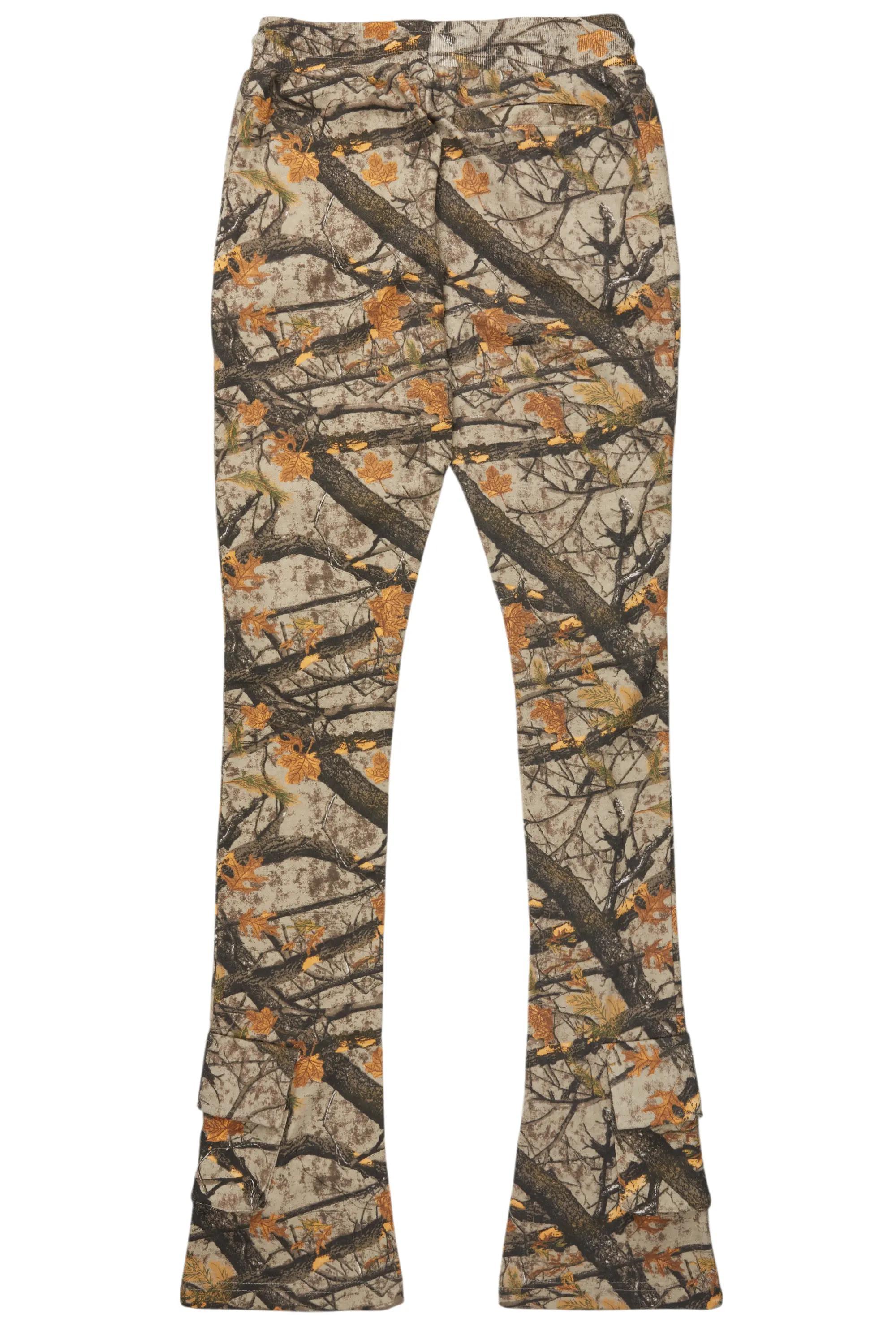 Connor Tree Camo Stacked Flare Track Pant Male Product Image