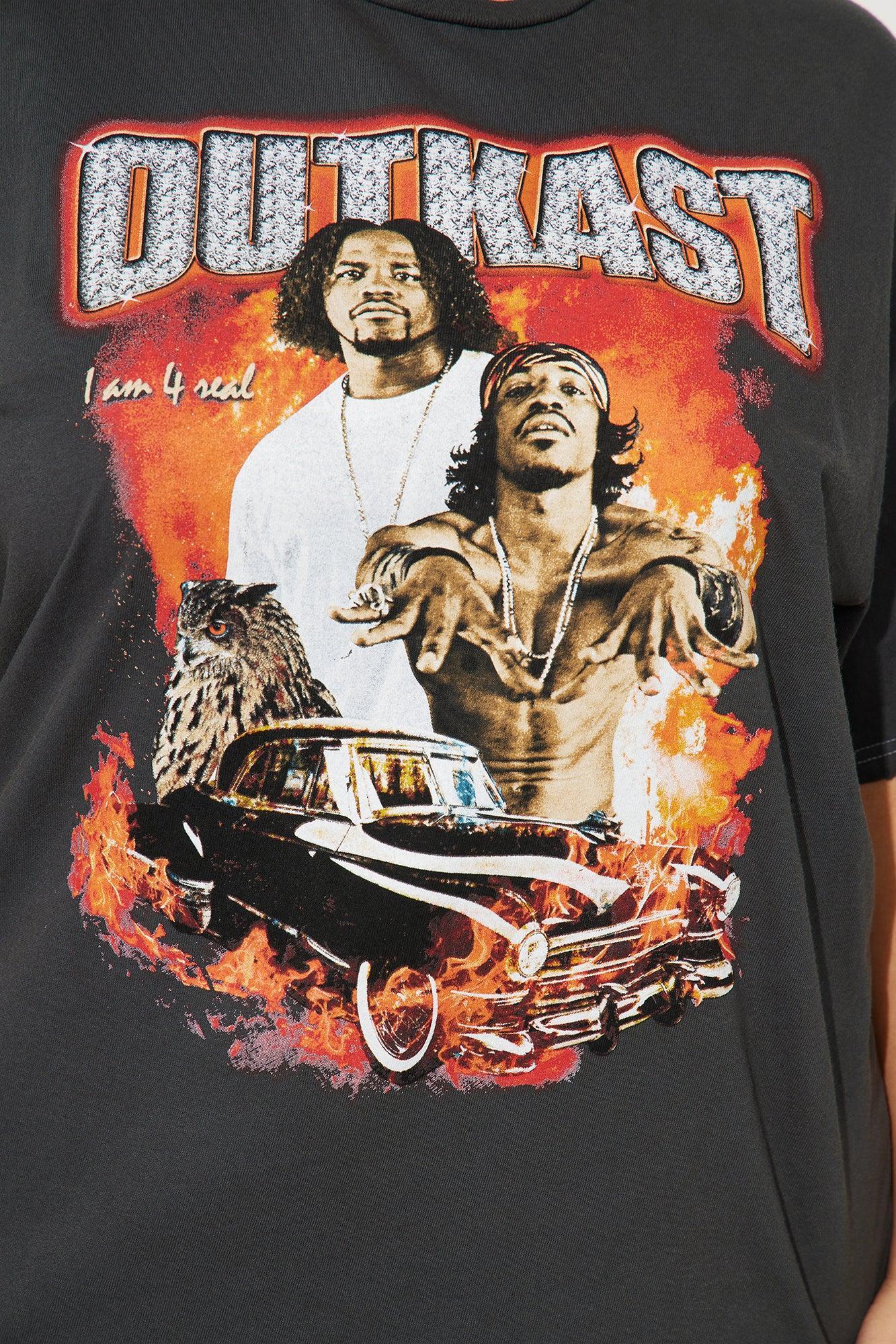 Outkast Washed Graphic Tee - Black Wash Product Image