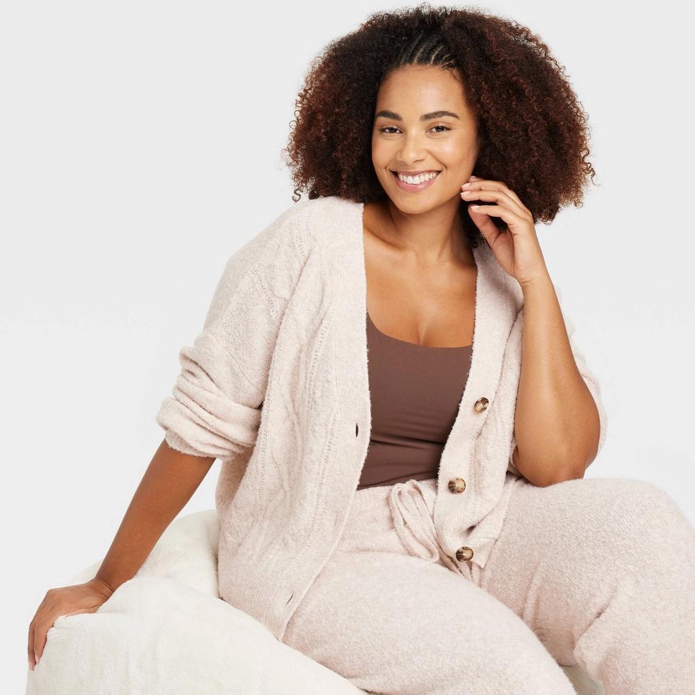 Women's Sweater Cardigan - Auden™ Cream 4X Product Image