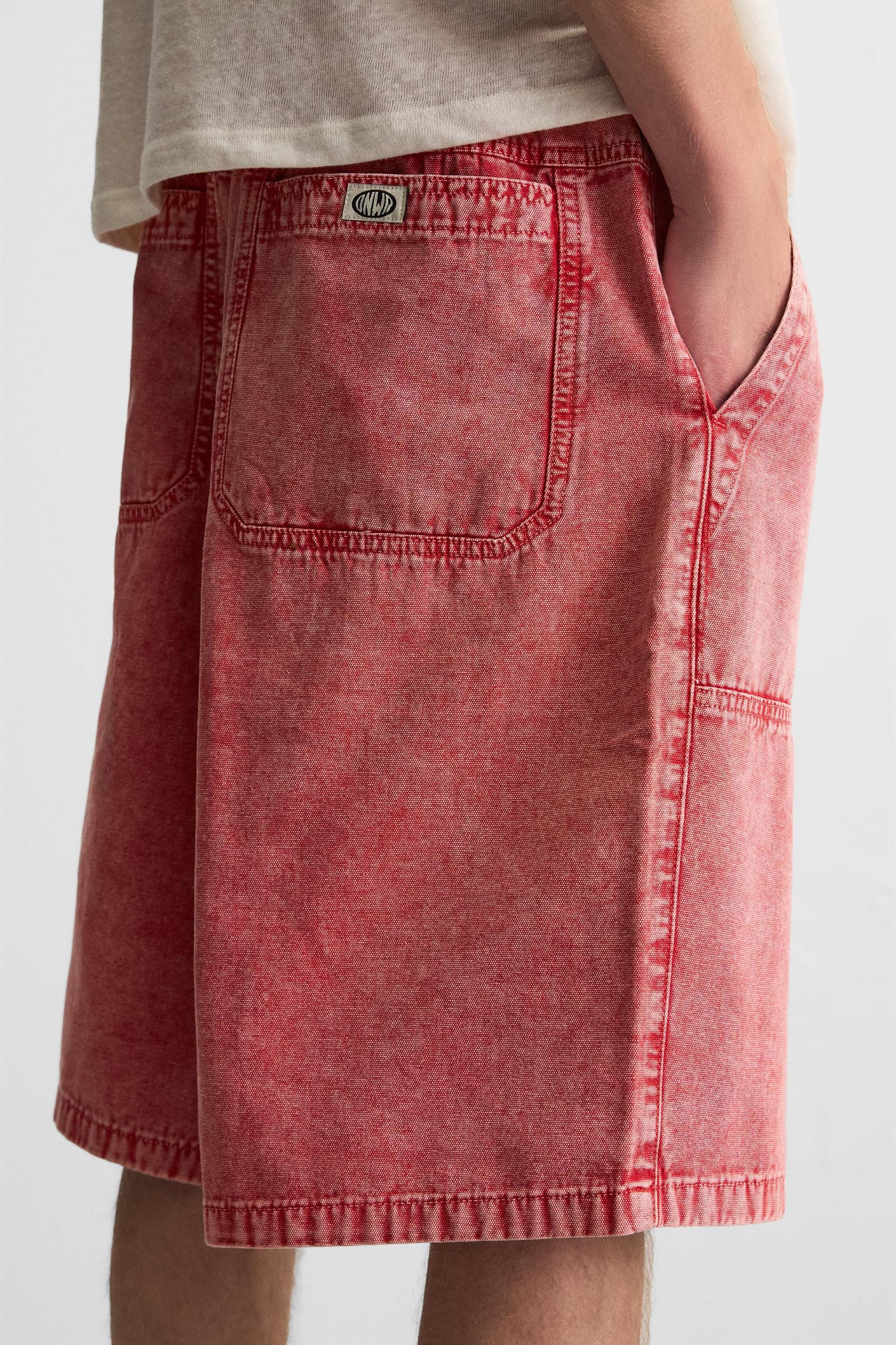 WASHED RELAXED FIT BERMUDA SHORTS Product Image