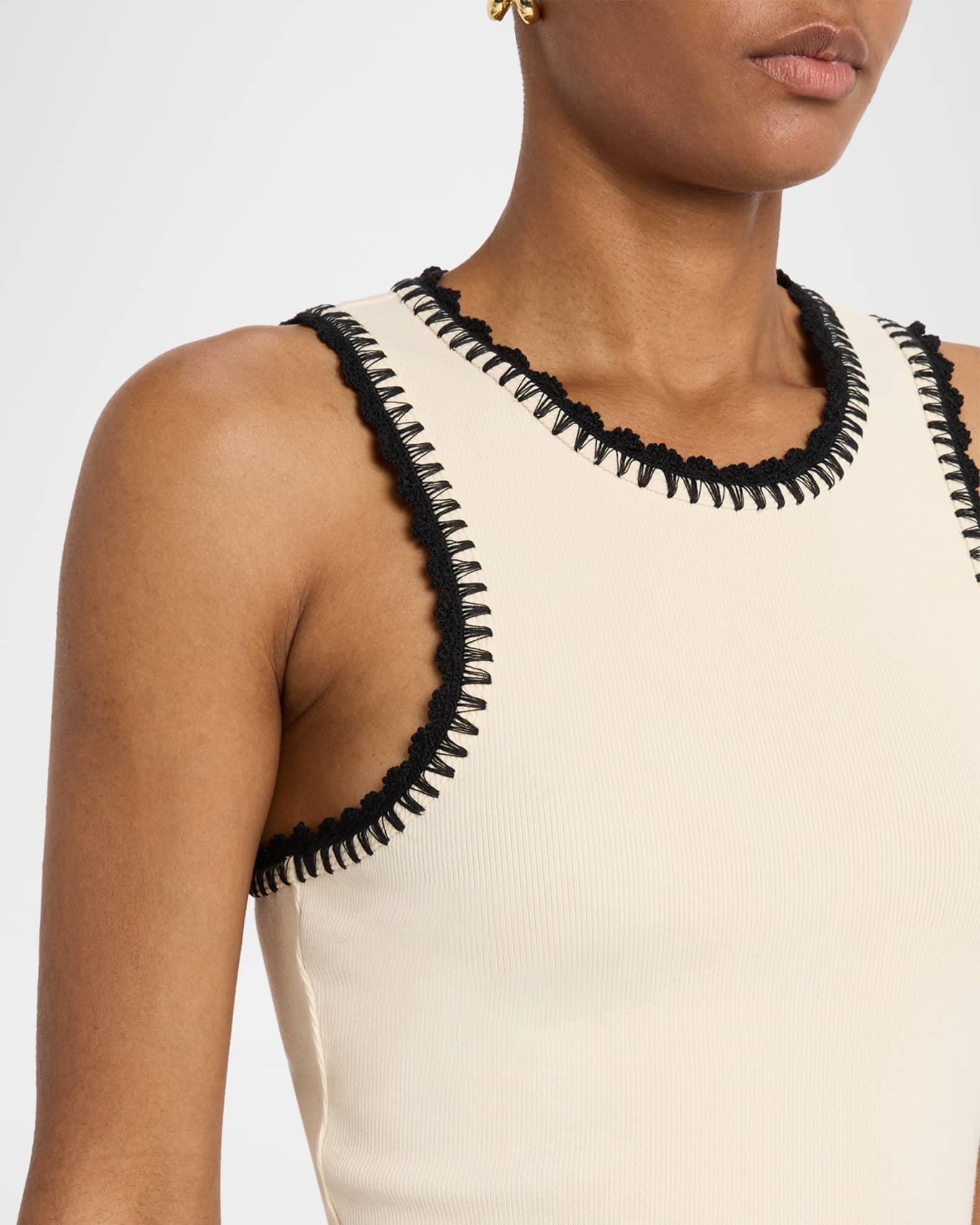 Lizzie Crochet-Trim Tank Top  Product Image