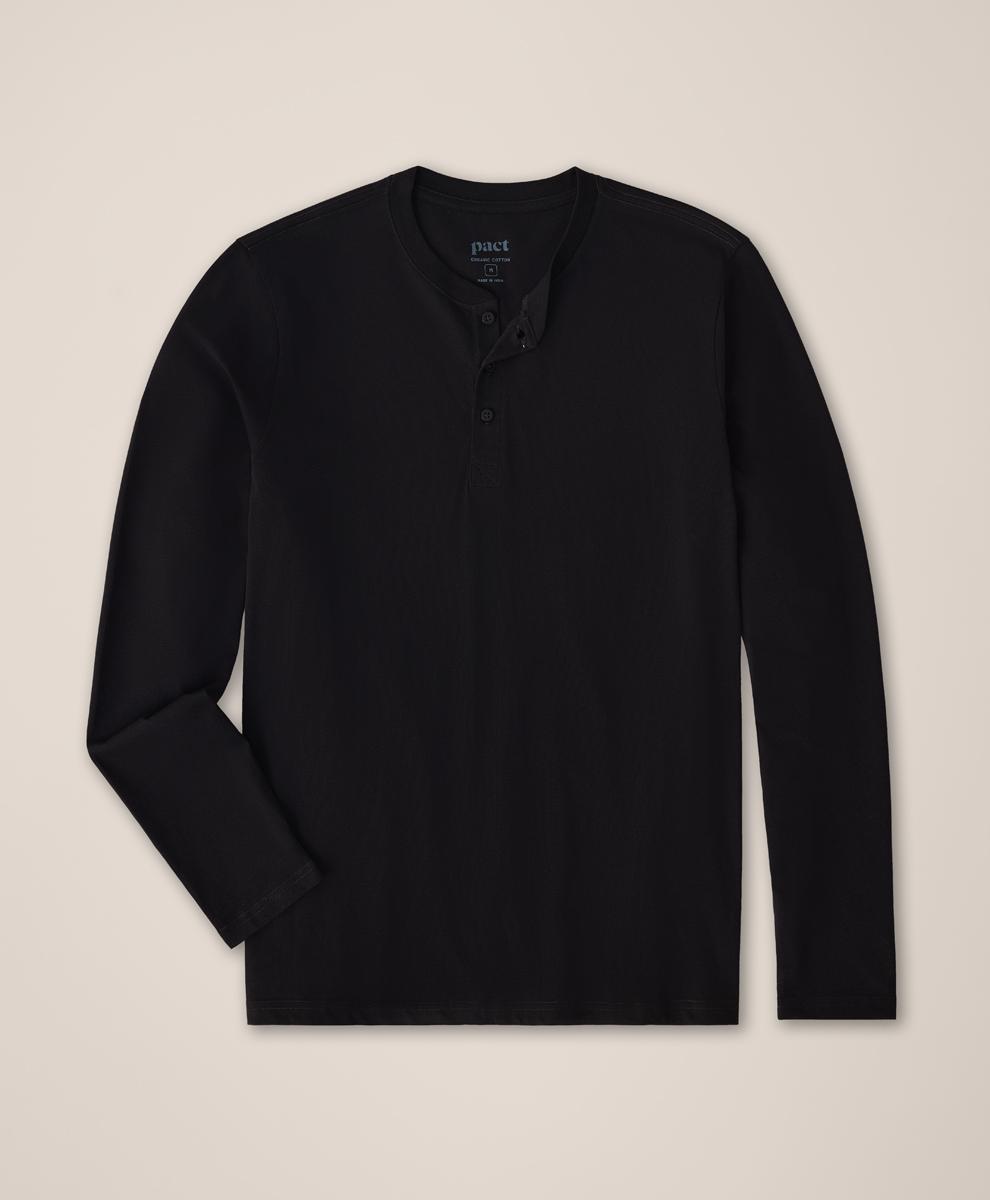 Mens Softspun Long Sleeve Henley XL Product Image