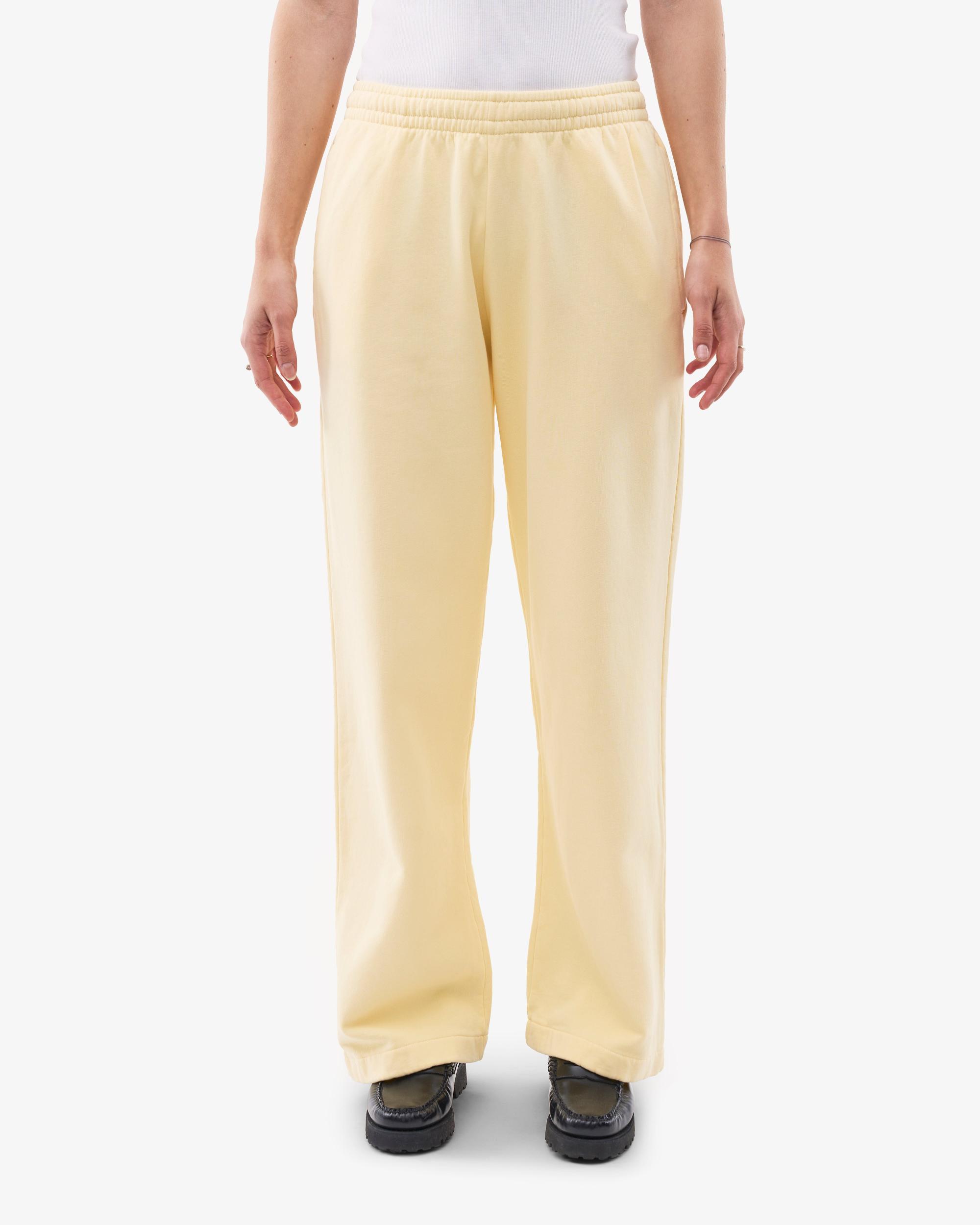 Organic Straight Leg Sweatpants - Soft Yellow Product Image