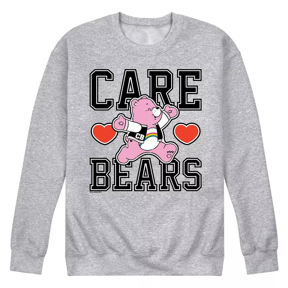 Men's Care Bears Varsity Fleece Sweatshirt, Size: XL, Grey Gray Product Image