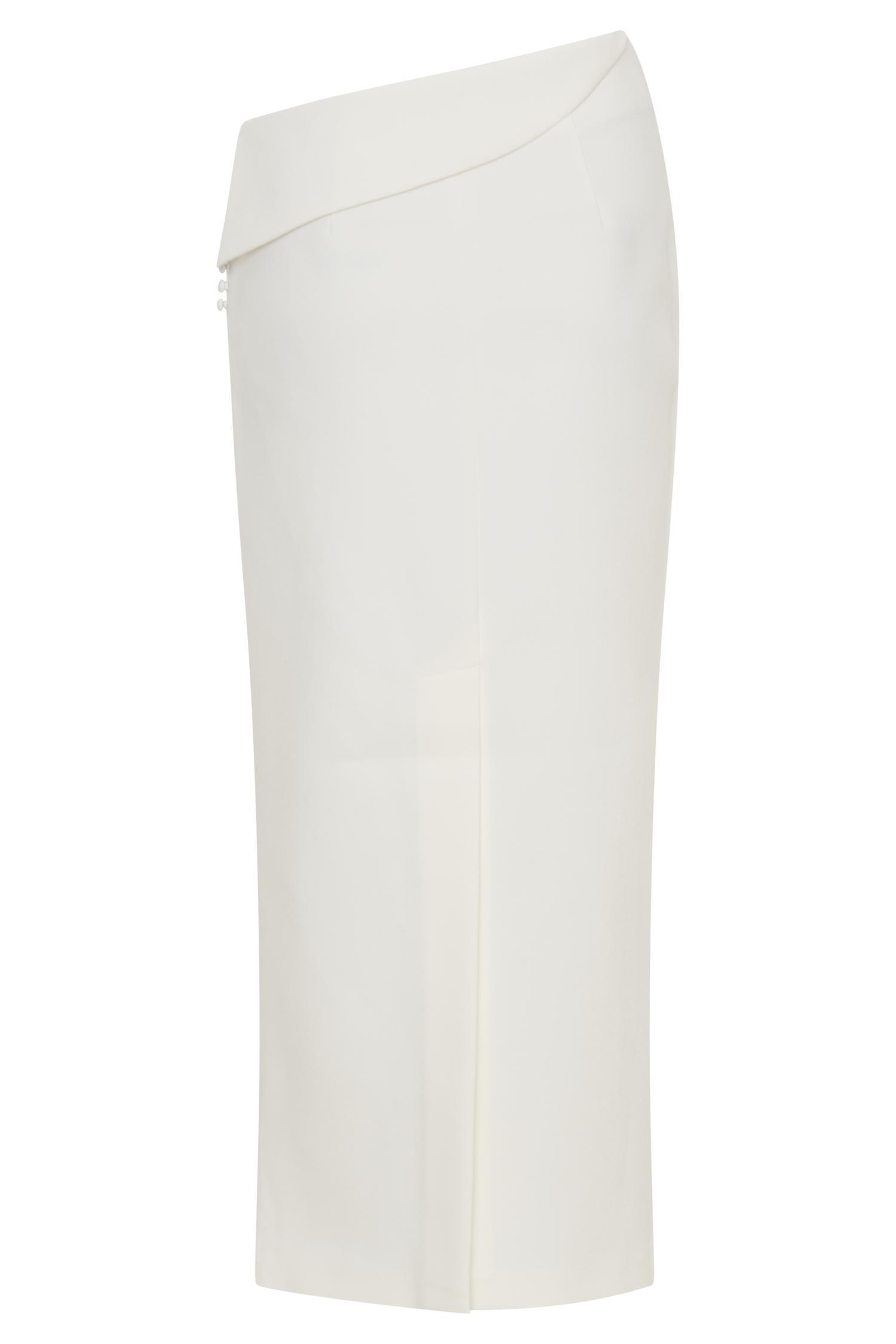 Astrid Suiting Midi Skirt - White Product Image