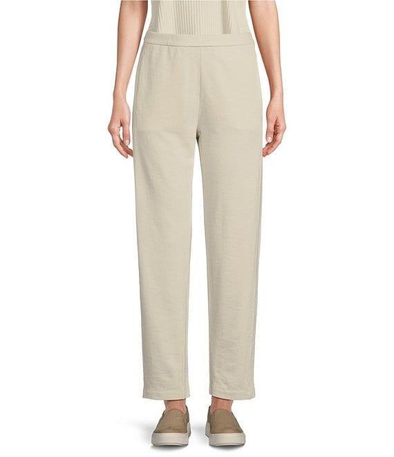 Eileen Fisher Garment Dyed Terry Slouchy Ankle Pants Product Image