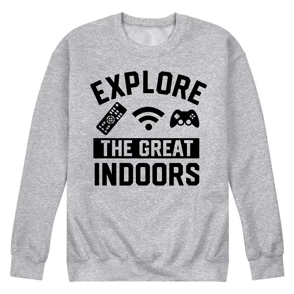 Men's The Great Indoors Fleece Sweatshirt, Size: Medium, Grey Gray Product Image