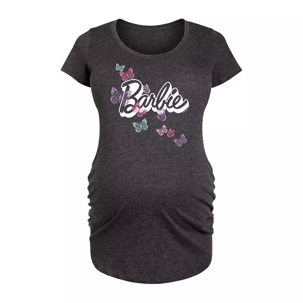 Maternity Barbie® Butterfly Logo Graphic Tee, Women's,  Product Image