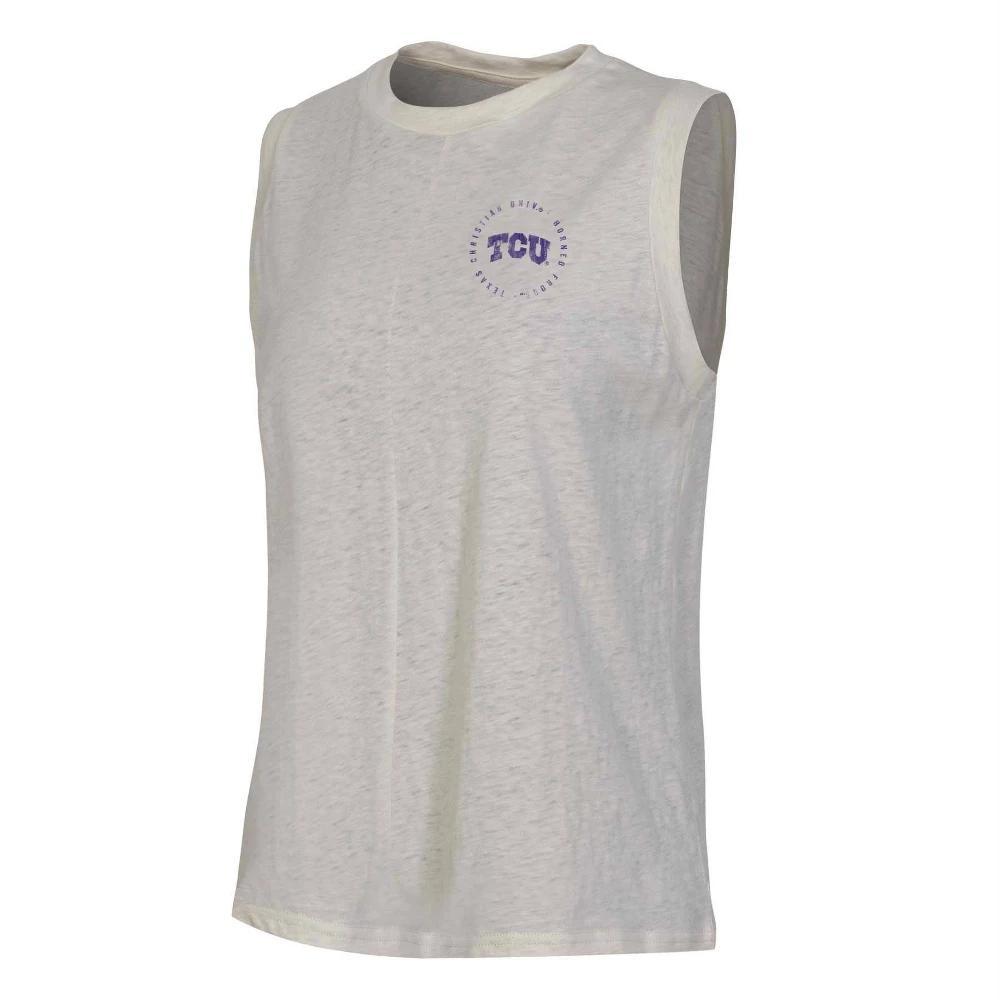 NCAA TCU Horned Frogs Womens Oatmeal Tank Top Product Image