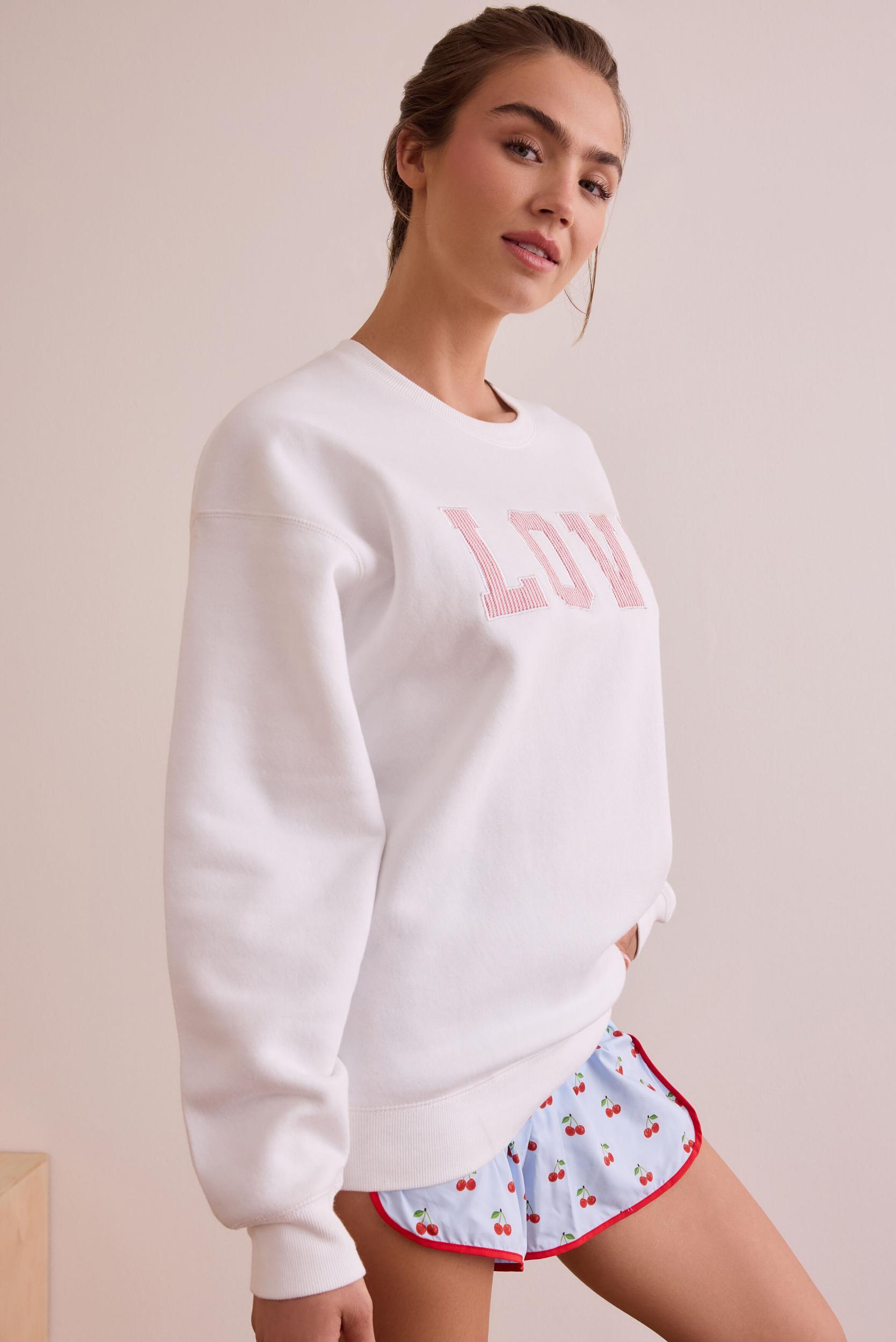 Stitched With Love Crewneck Product Image