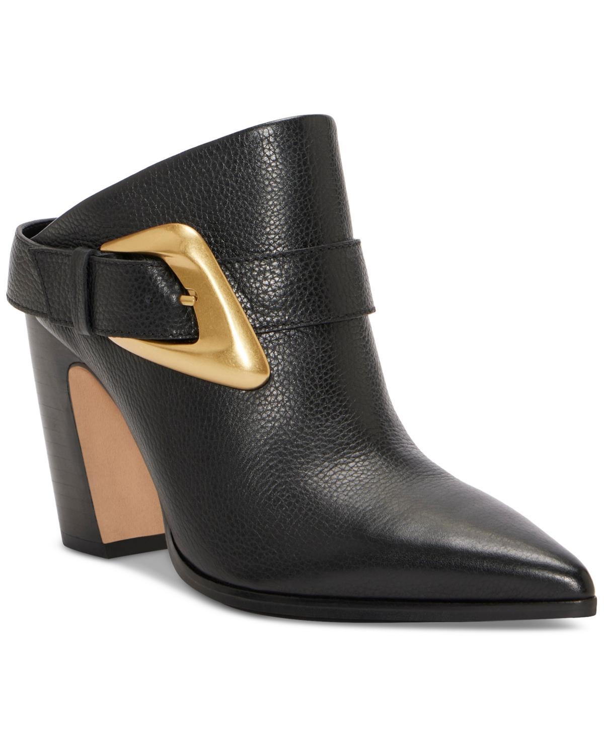 Vince Camuto Womens Baily Pointed-Toe Buckled Dress Mules Product Image