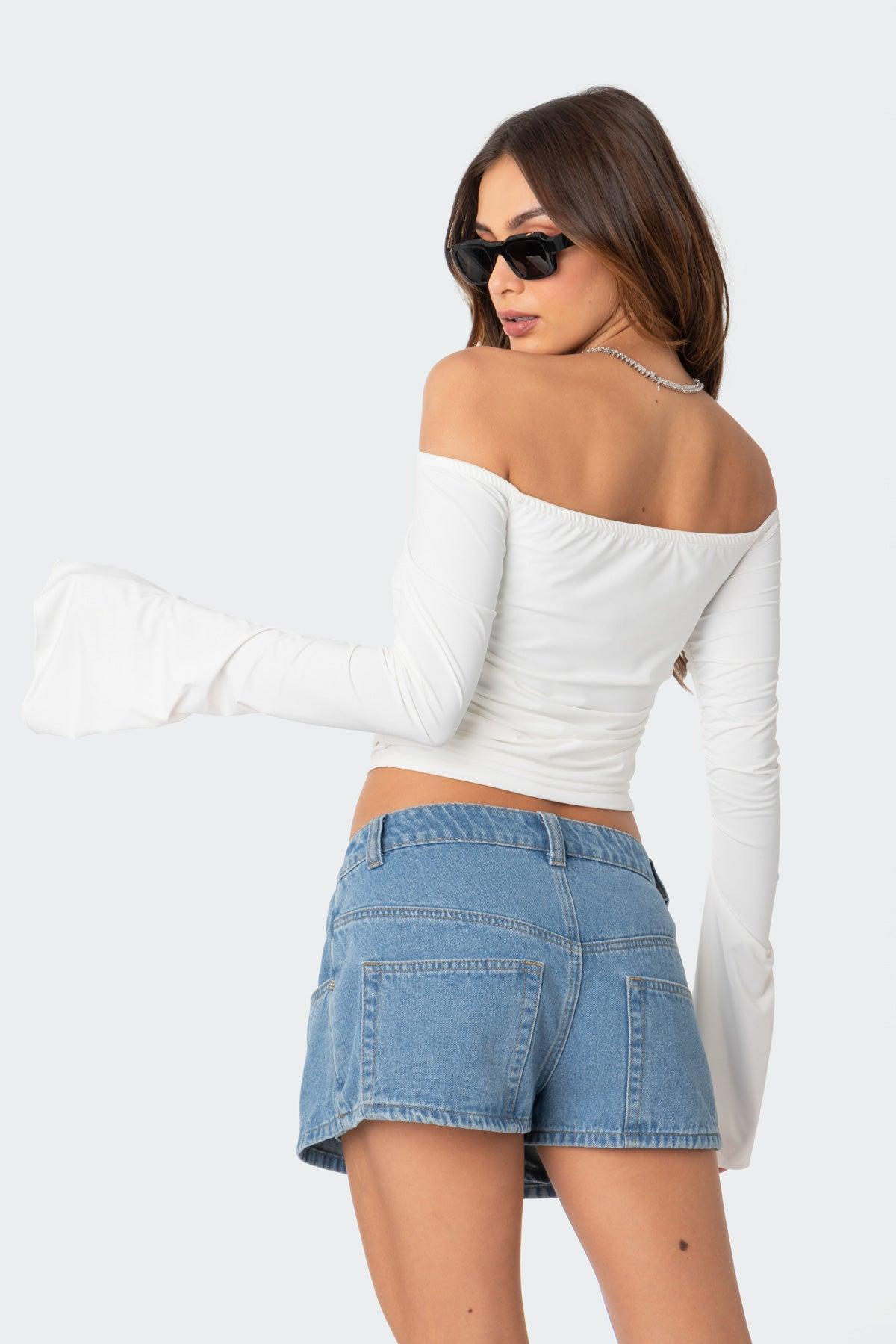 Corey Off The Shoulder Gathered Top Product Image