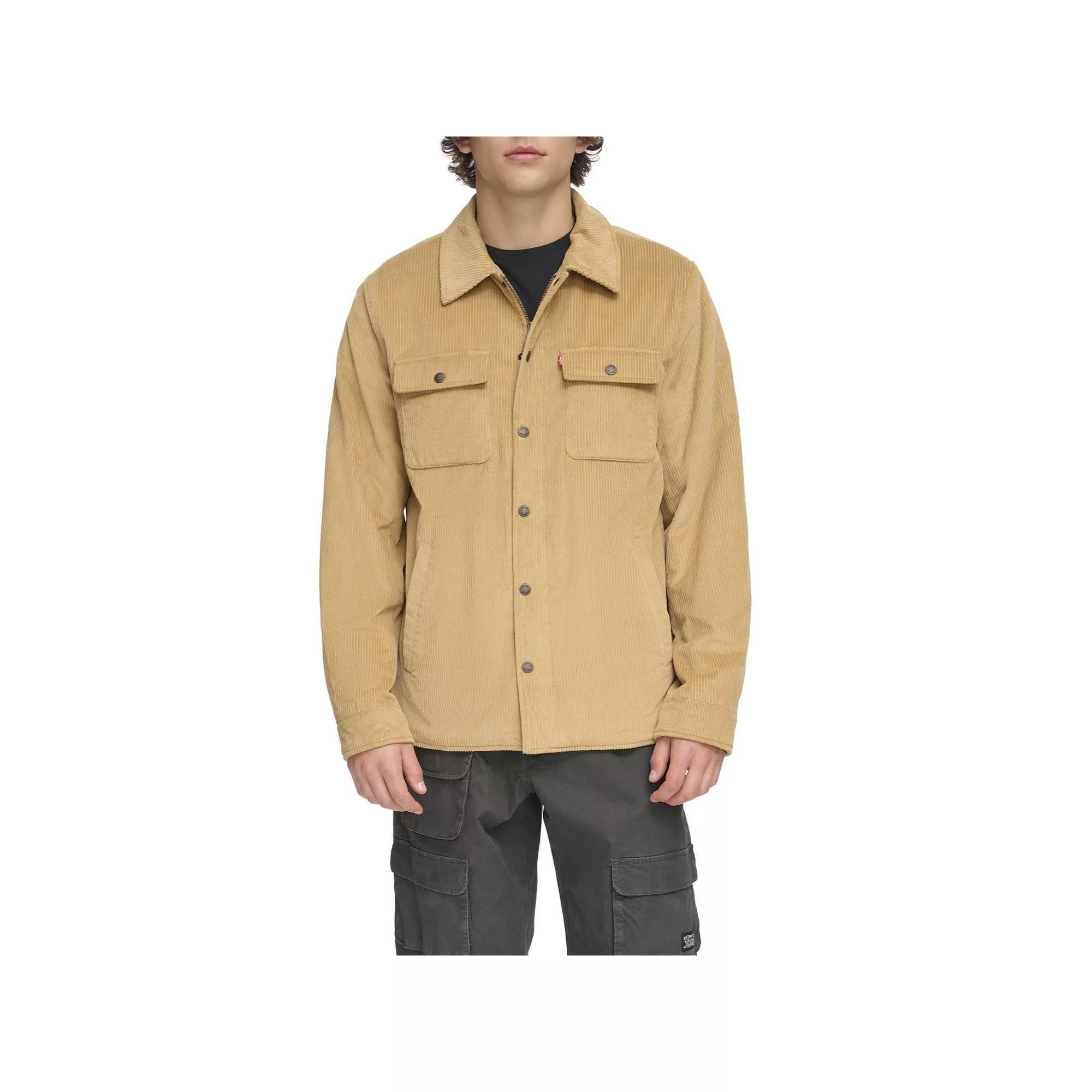 Men's Levi's® Corduroy Sherpa Lined Shirt Jacket, Size: XL, Brown Product Image