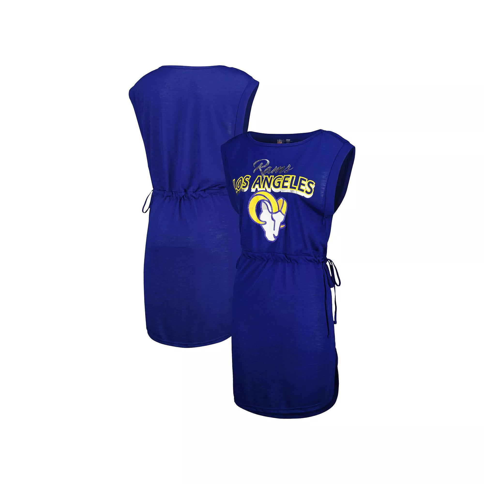 Women's G-III 4Her by Carl Banks Royal Los Angeles Rams G.O.A.T. Swimsuit Cover-Up, Size: XS, Blue Product Image