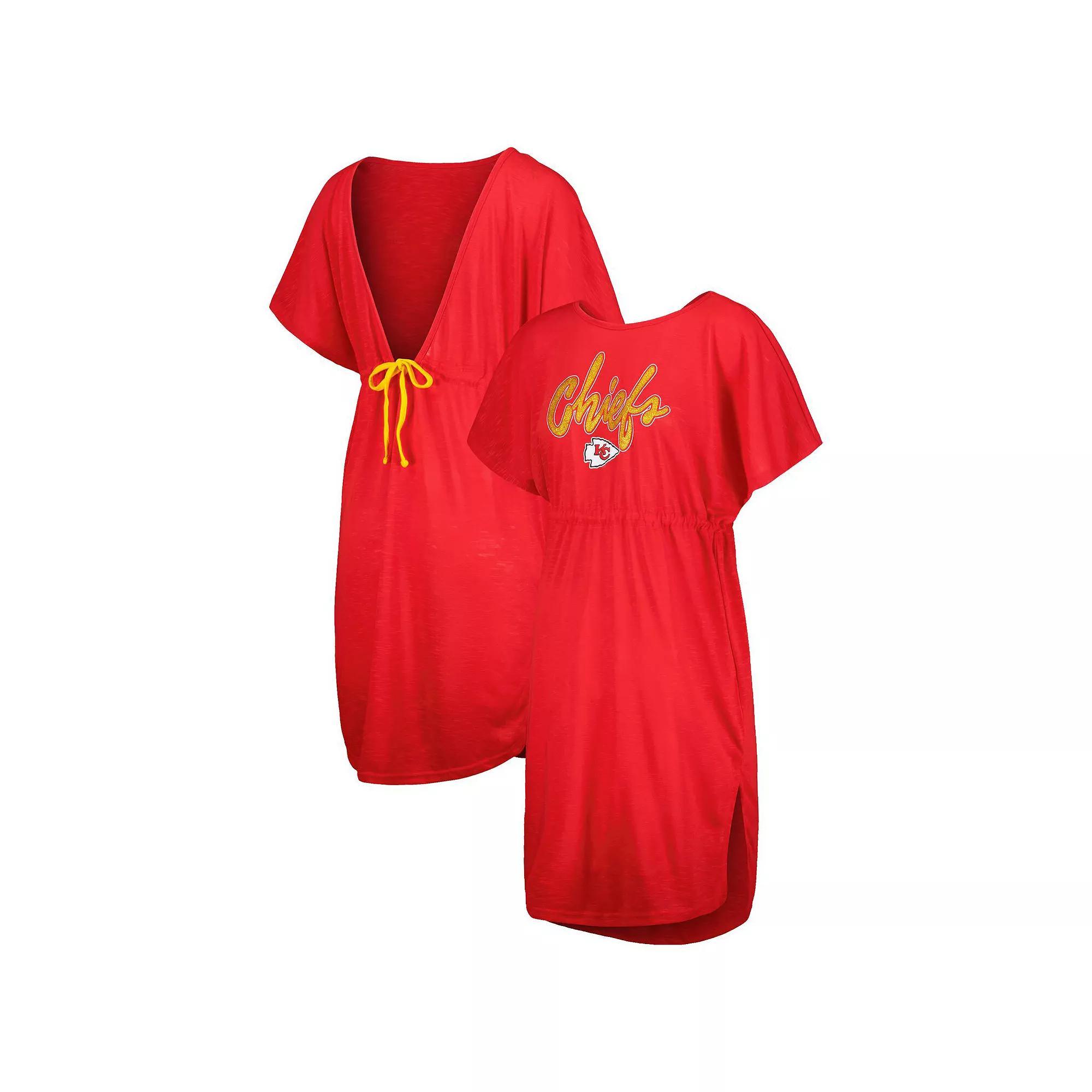 Women's G-III 4Her by Carl Banks Red Kansas City Chiefs Versus Swim Cover-Up,  Product Image