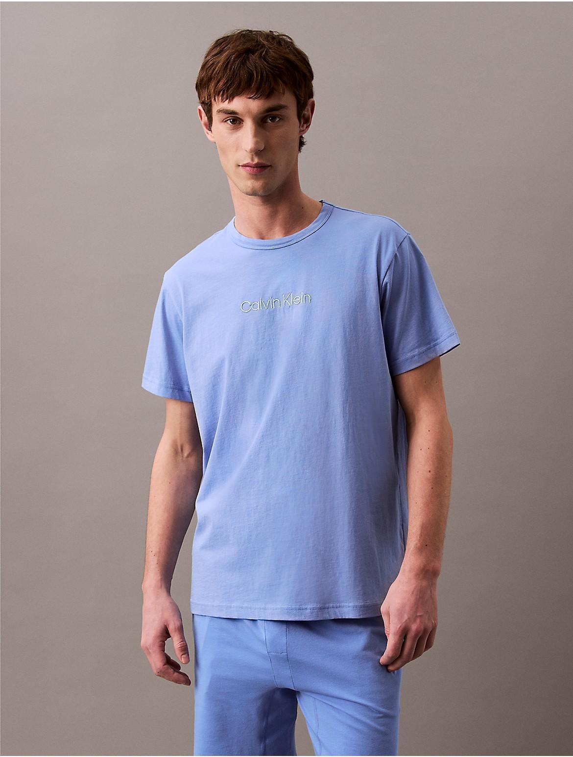 Calvin Klein Mens Calvin Klein Logo Sleep T-Shirt - Blue Product Image