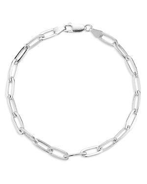 Milanesi And Co Mens Sterling Silver 3mm Paperclip Bracelet Product Image