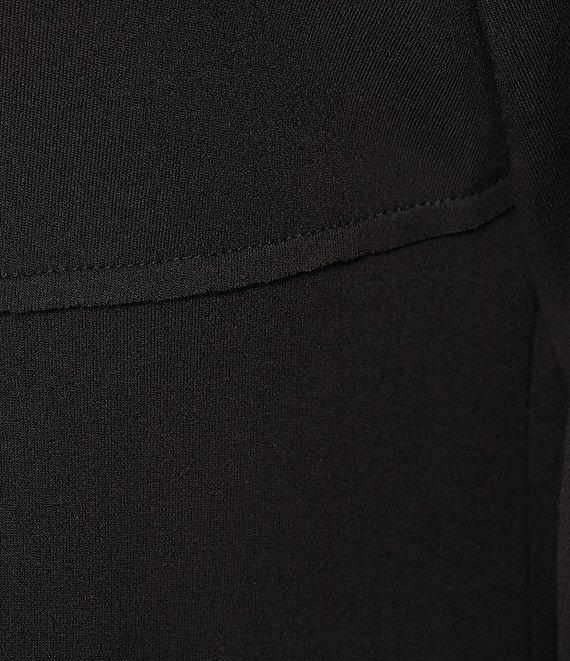 IC Collection Soft Knit Crepe Mock Neck Long Sleeve Top Product Image