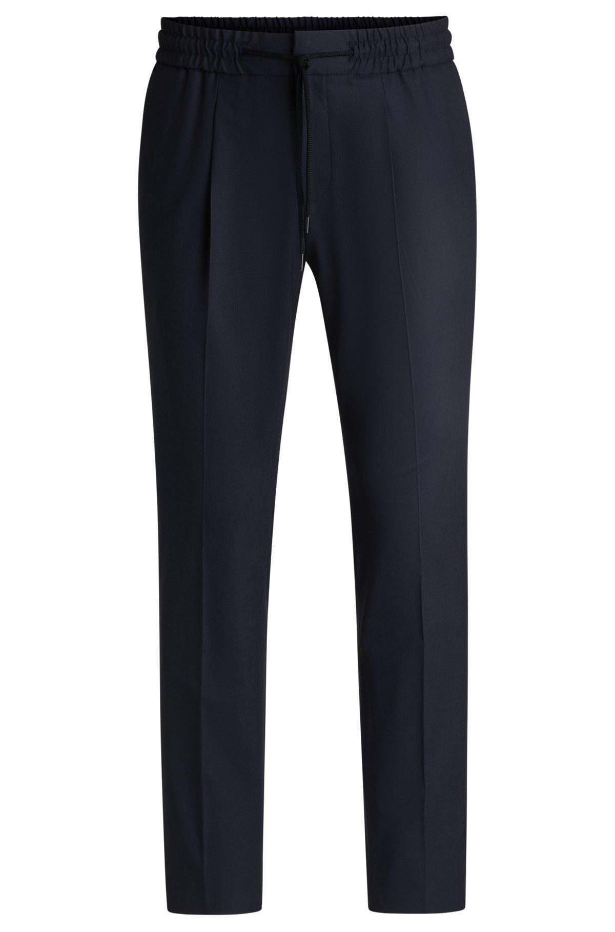 Slim-fit trousers in wool Product Image