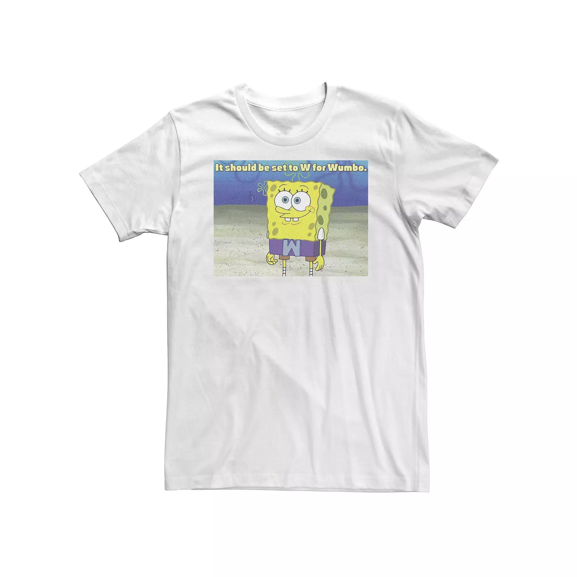 Big & Tall SpongeBob SquarePants W for Wumbo Clip Tee, Men's,  Product Image