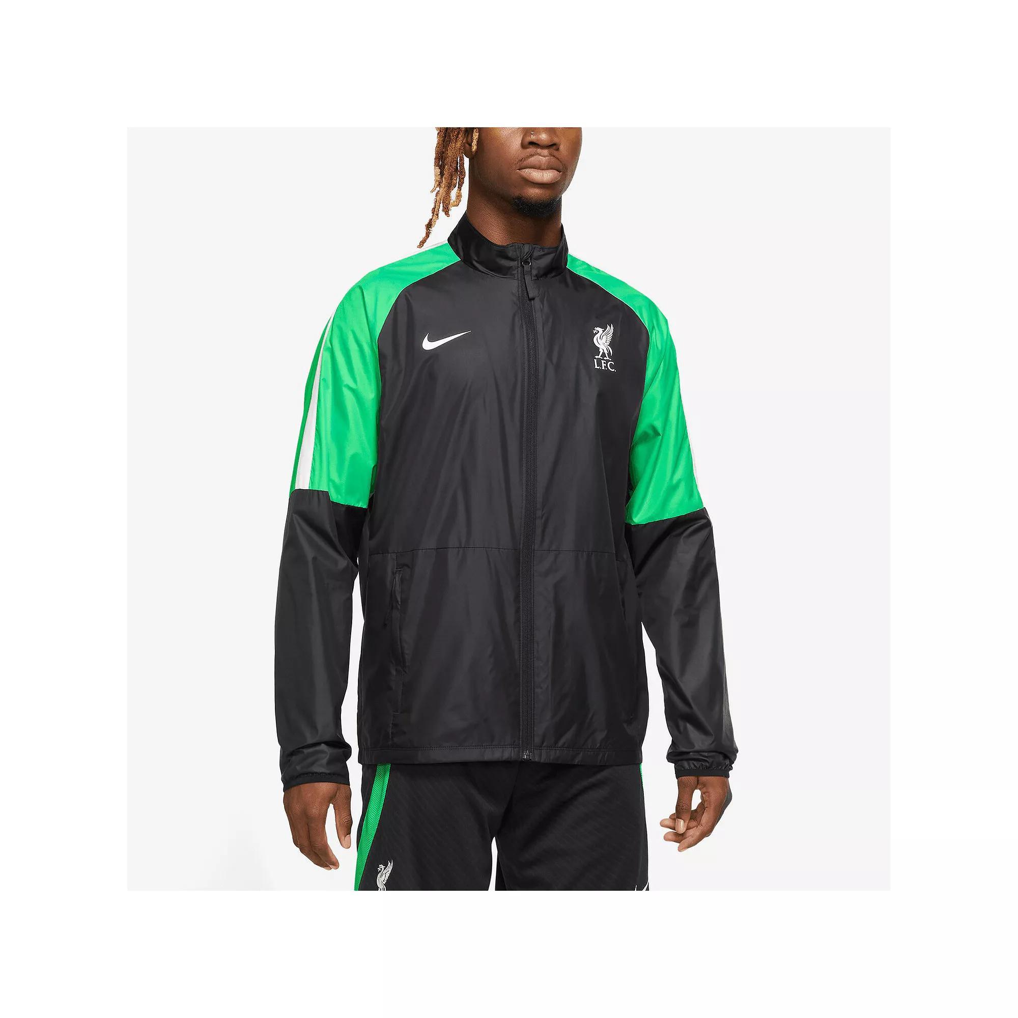 Men's Nike Black Liverpool Academy AWF Raglan Full-Zip Jacket, Size: Medium, Lvp Black Product Image