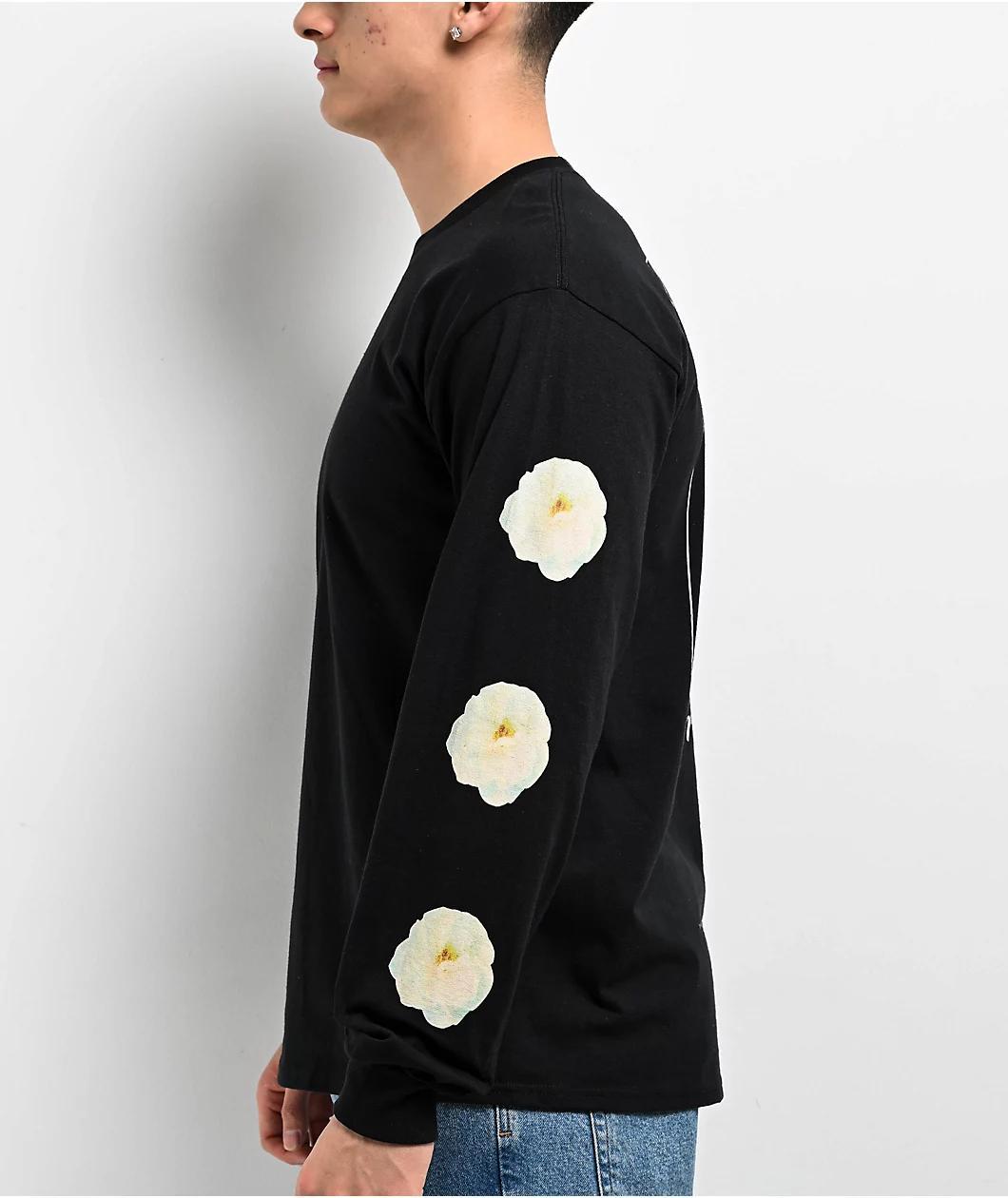 Empyre Roses Photo Black Long Sleeve T-Shirt Product Image