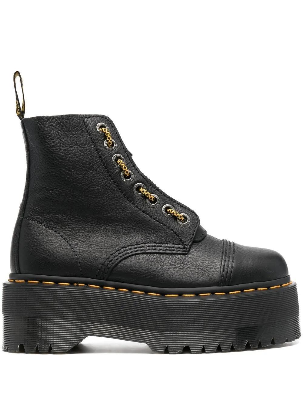 DR. MARTENS' Sinclair Leather Boots In Black Product Image