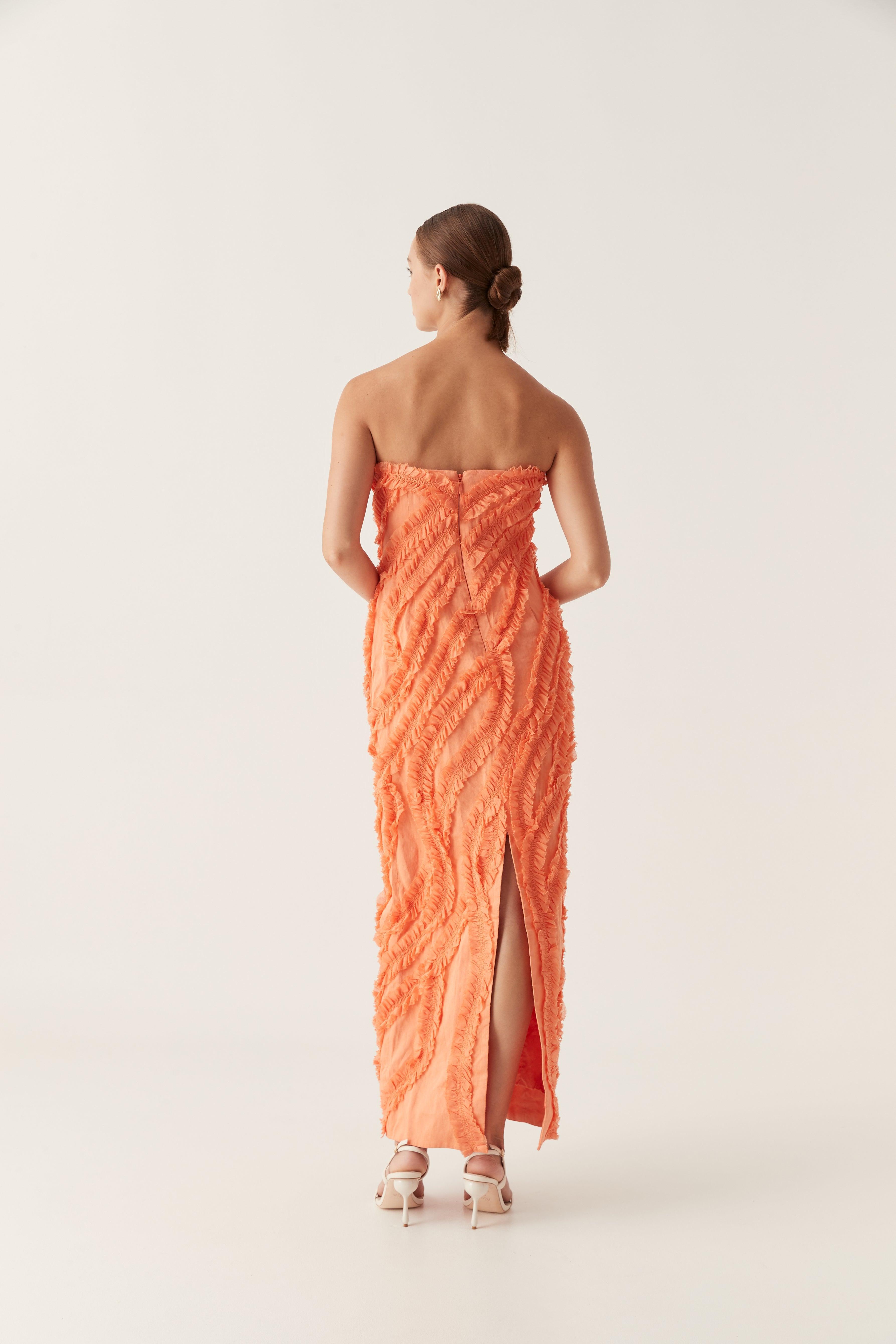 Terrene Frill Maxi Dress Product Image