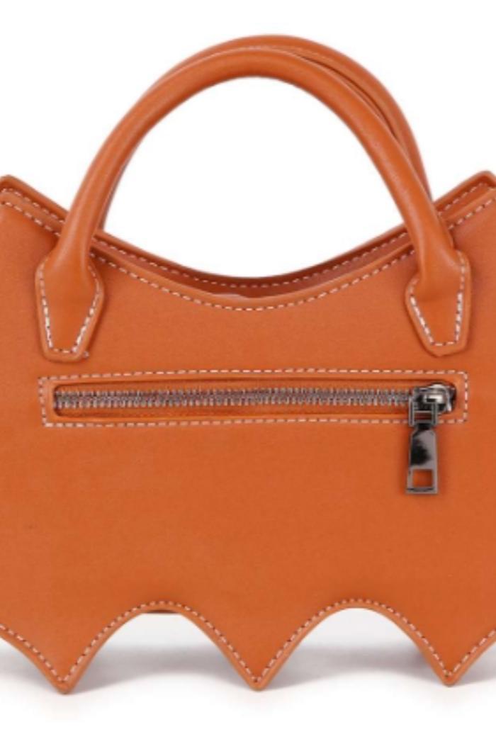 Bat Wing Rhinestone Spider Orange Handbag Product Image