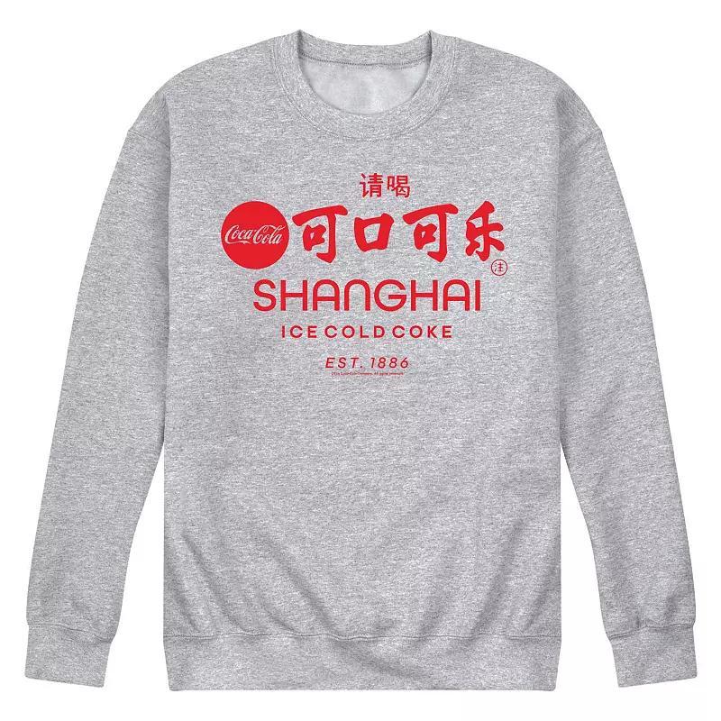 Mens Coca Cola Shanghai Est 1886 Fleece Sweatshirt Product Image