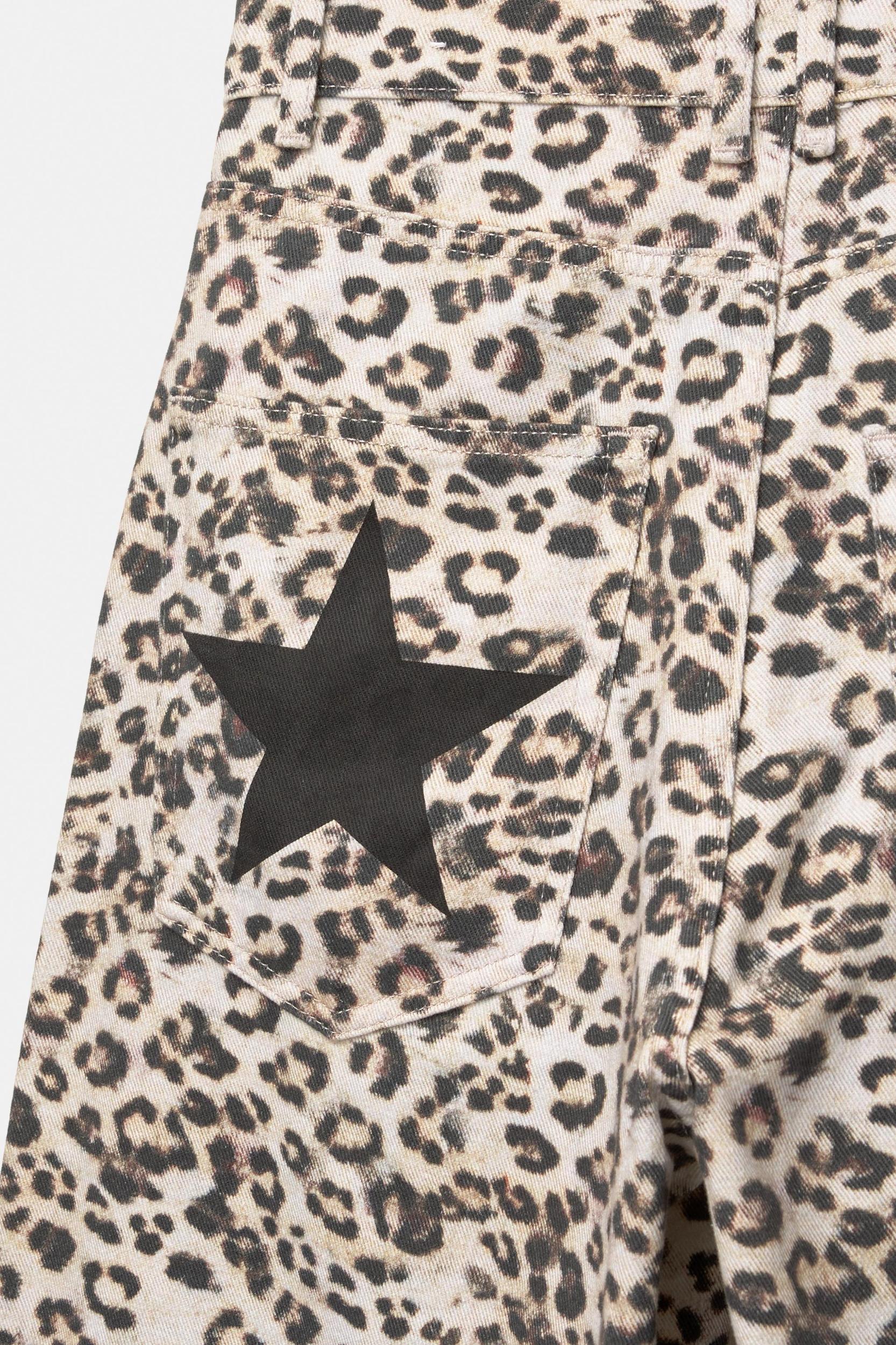 STWD leopard print baggy jeans Product Image