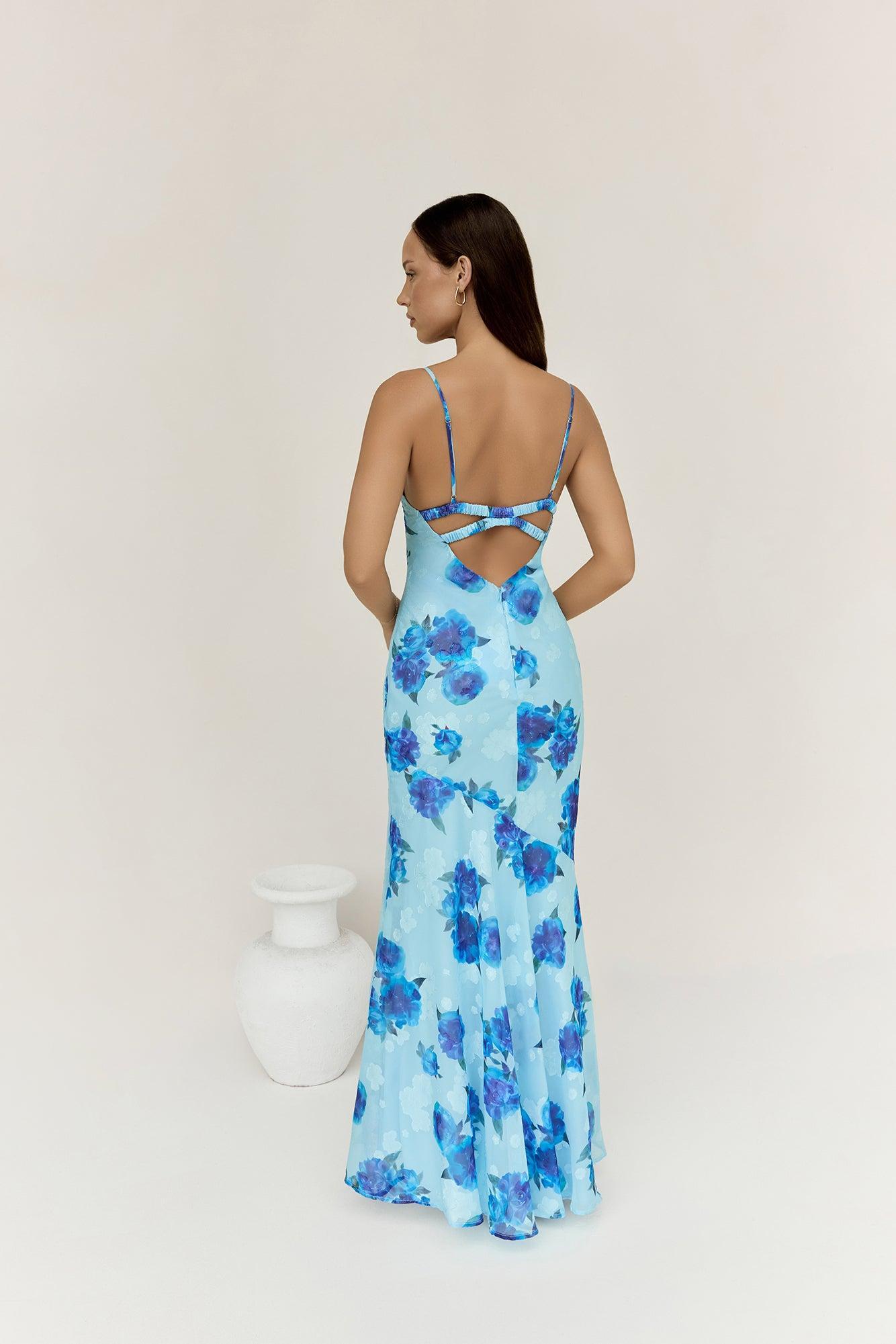 Shine Bright Maxi Dress Blue Product Image