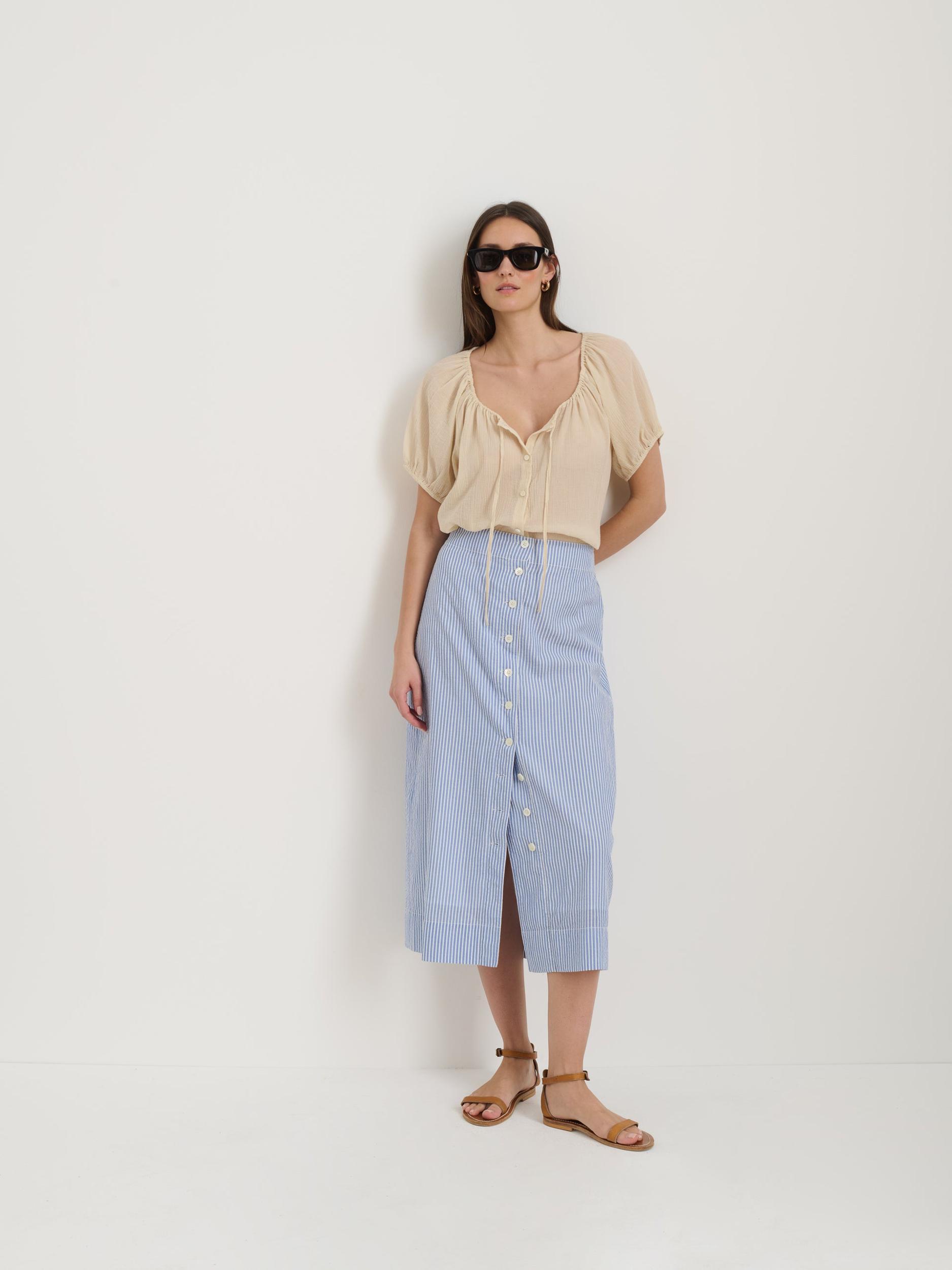 Rose Top In Crinkle Cotton Product Image