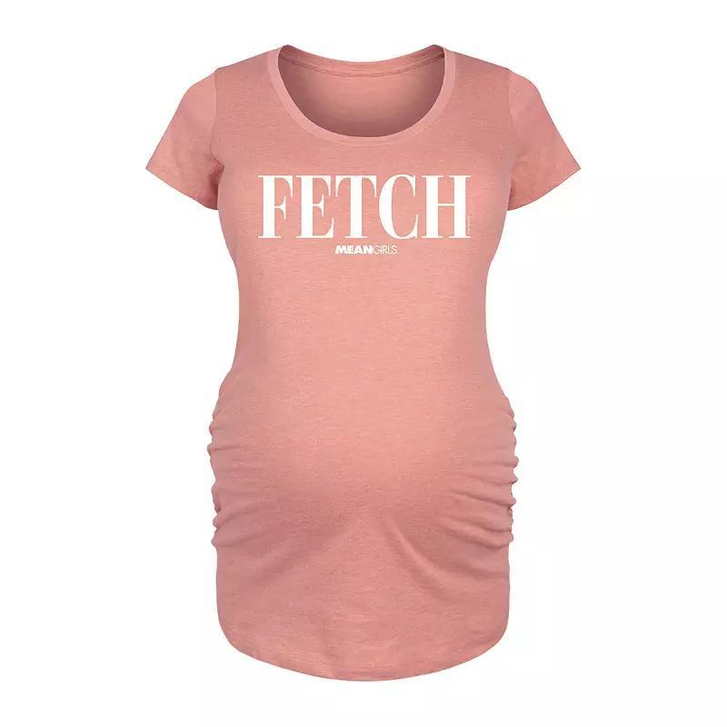 Maternity Mean Girls Fetch Graphic Tee, Womens Heather Grey Product Image