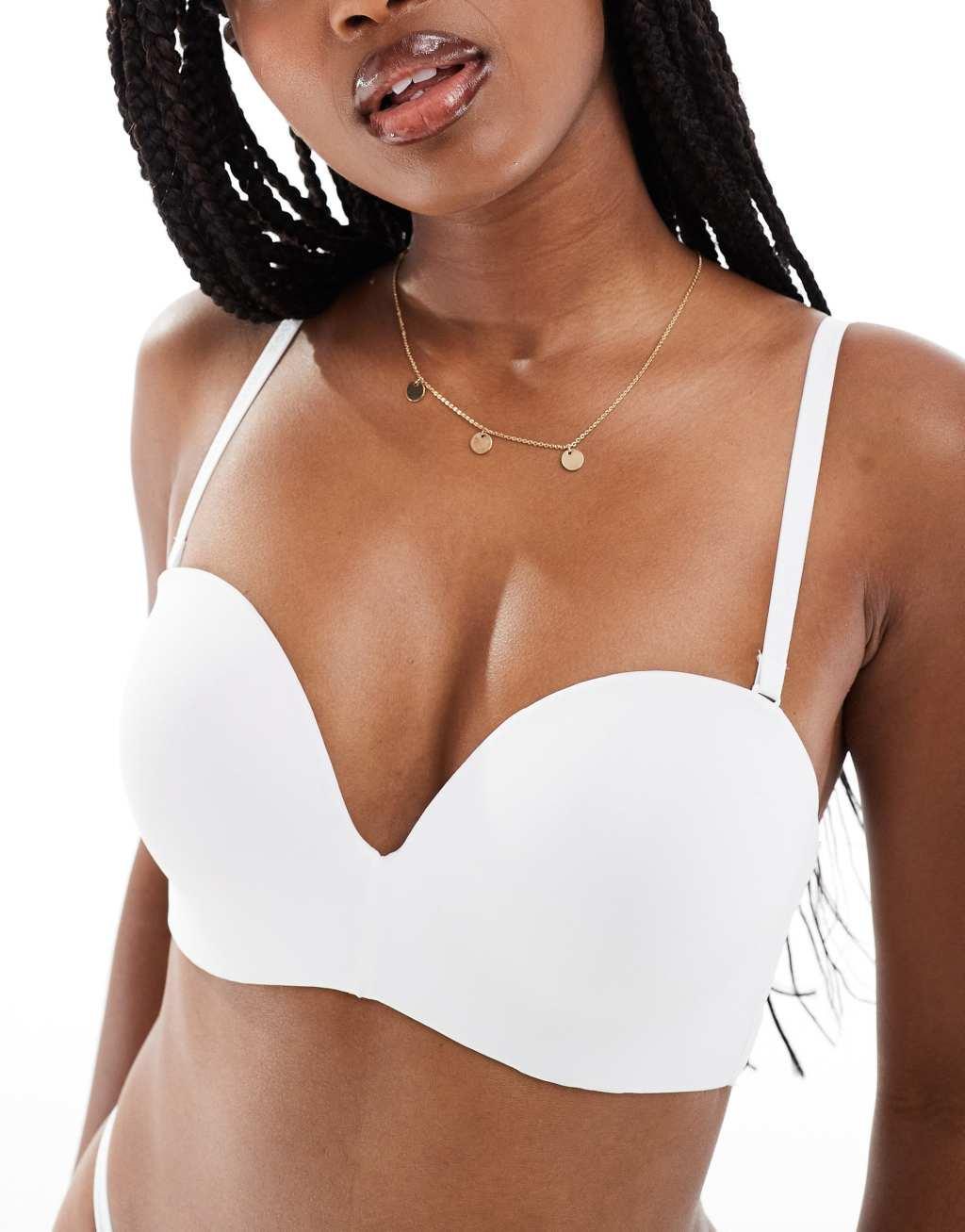 Boux Avenue strapless bra in white Product Image