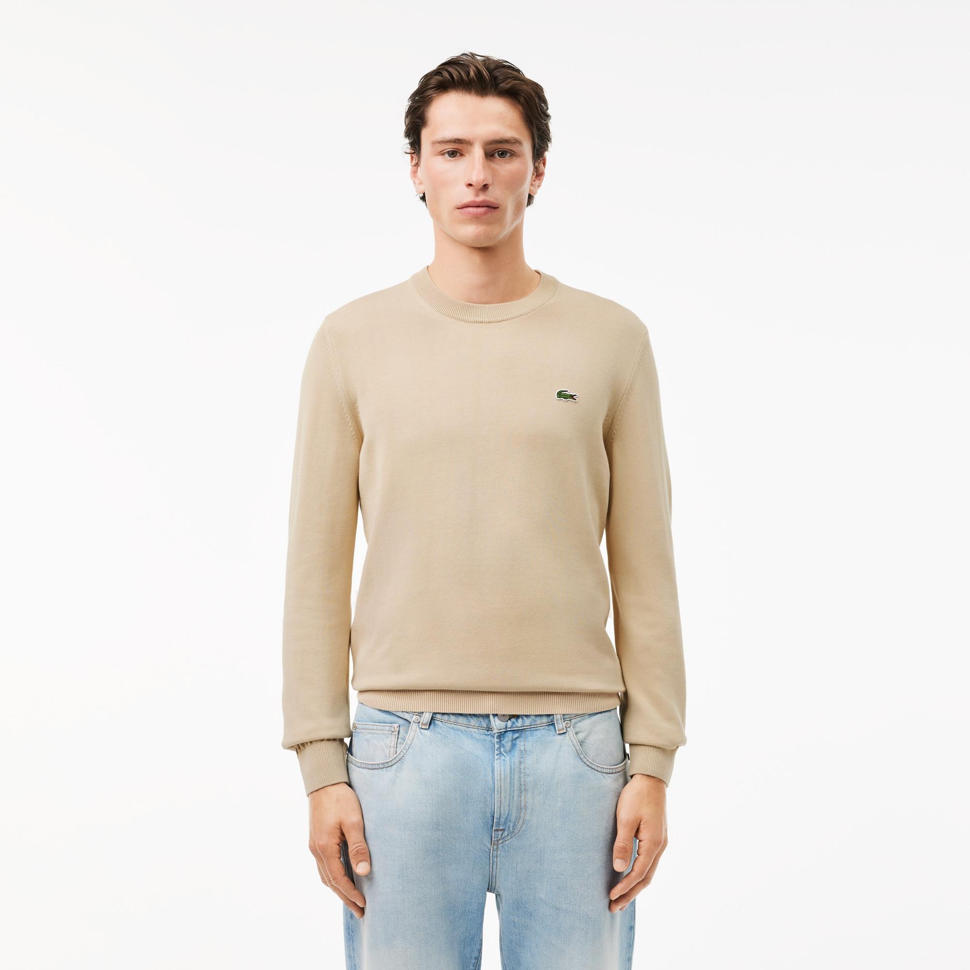 Men's Crew Neck Cotton Sweater Product Image