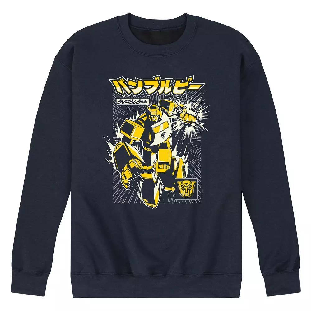 Men's Transformers Bumblebee Fleece Sweatshirt, Size: XL, Blue Product Image