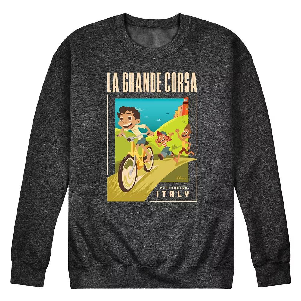 Disney's Luca Men's La Grande Postcard Fleece Sweatshirt,  Product Image