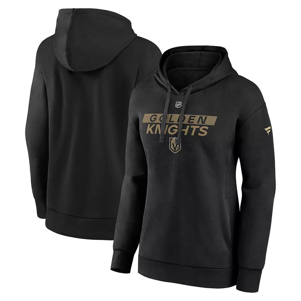 Women's Fanatics  Black Vegas Golden Knights Authentic Pro Core Primary Fleece Pullover Hoodie, Size: 3XL, Lvk Black Product Image