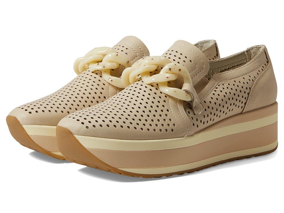 Dolce Vita Jhenee Perforated Suede Chain Detail Platform Loafers Product Image