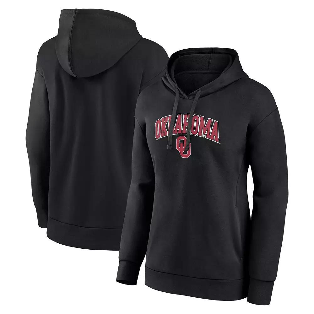 Women's Fanatics Branded Black Oklahoma Sooners Evergreen Campus Pullover Hoodie, Size: Medium Product Image