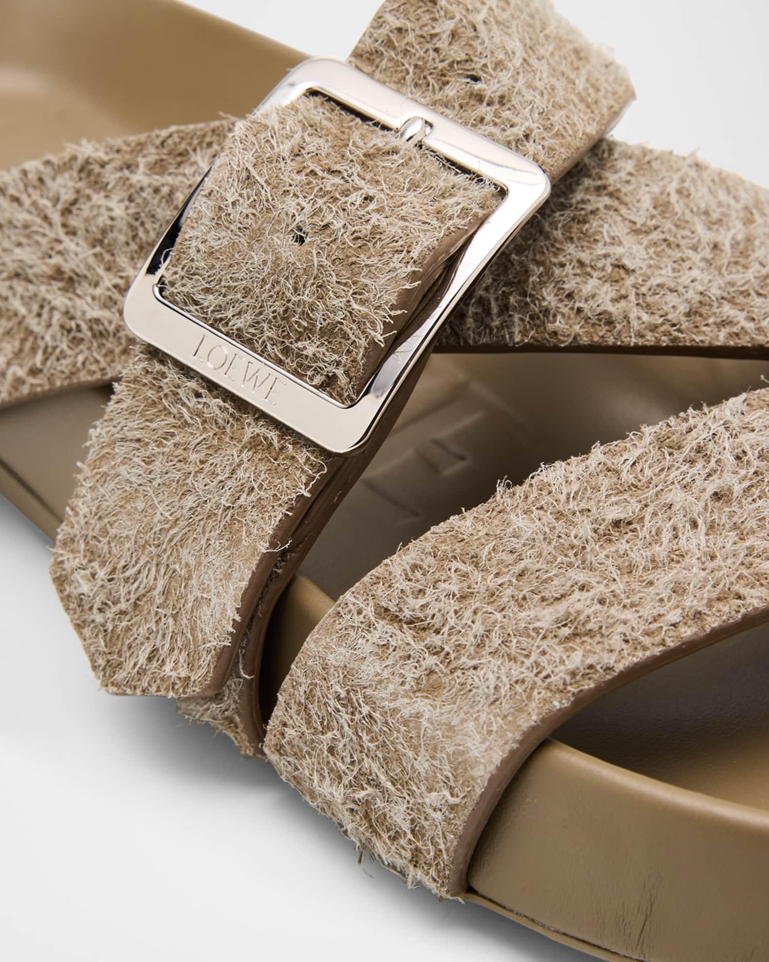 Men's Ease Brushed Suede Buckle Slide Sandals Product Image