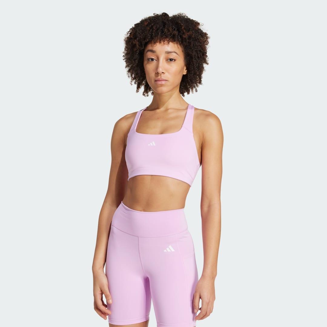 adidas Powerimpact Bra for Training Bliss Lilac L Womens Product Image